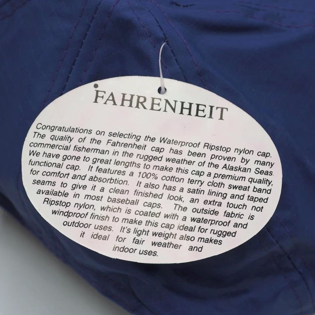 Vintage VINTAGE Fahrenheit Purple Waterproof Ripstop Hat Cap Strapback 1990's Baseball Cap Unisex Adults Adjustable Mens Womens Size ONE SIZE - 5 Thumbnail
