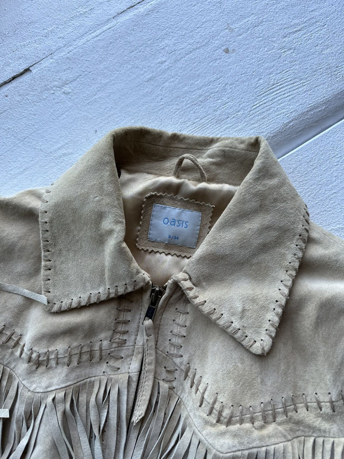 Vintage 🚨AVANT-GARDE BEIGE Rick Owen’s Opium Y2K LEATHER JACKET Size XS / US 0-2 / IT 36-38 - 4 Thumbnail