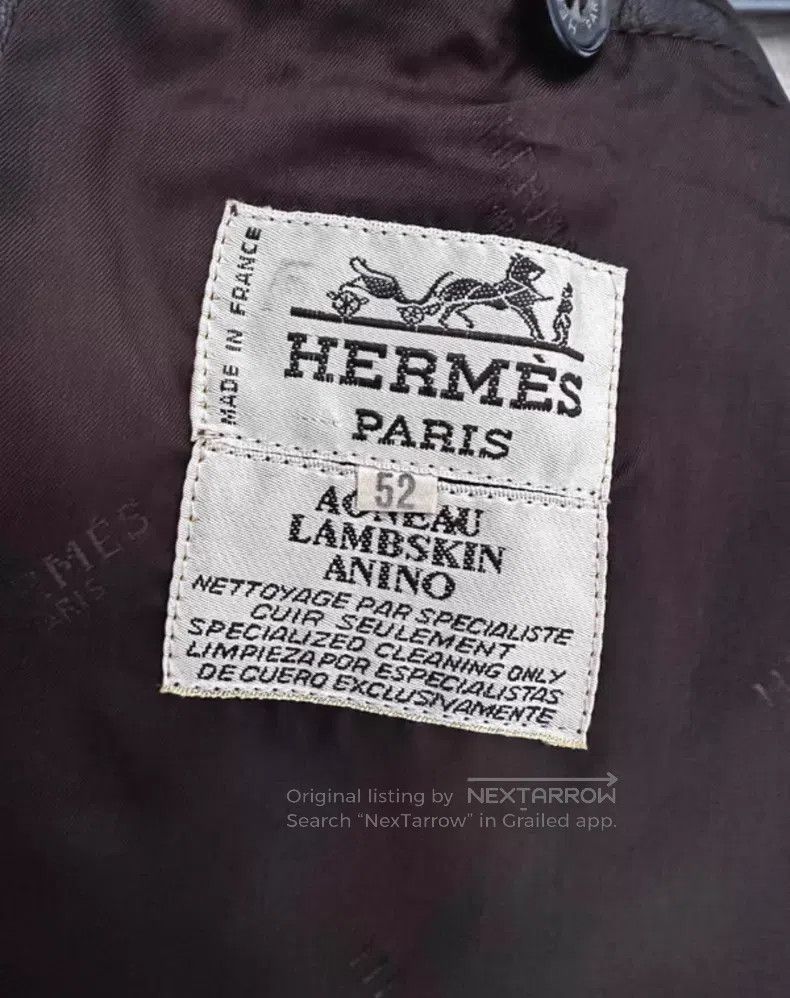 Hermes Hermes Sheepskin Leather Jacket Size US L / EU 52-54 / 3 - 5 Thumbnail