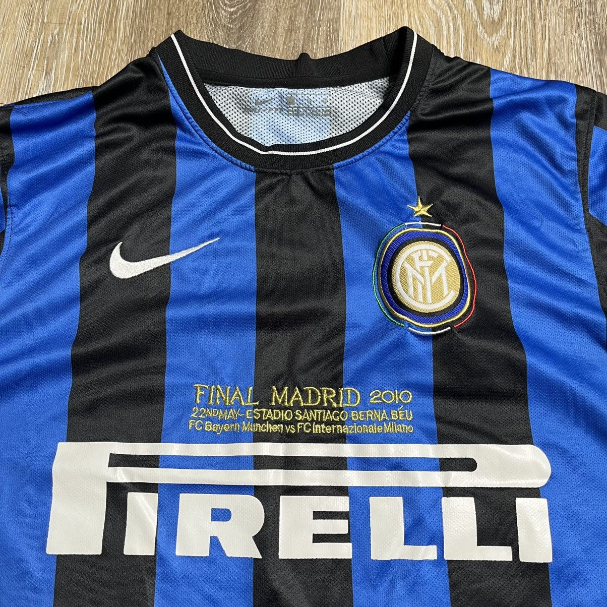 Nike × Vintage 09/10 nike inter milan championship league jersey Size US L / EU 52-54 / 3 - 3 Thumbnail