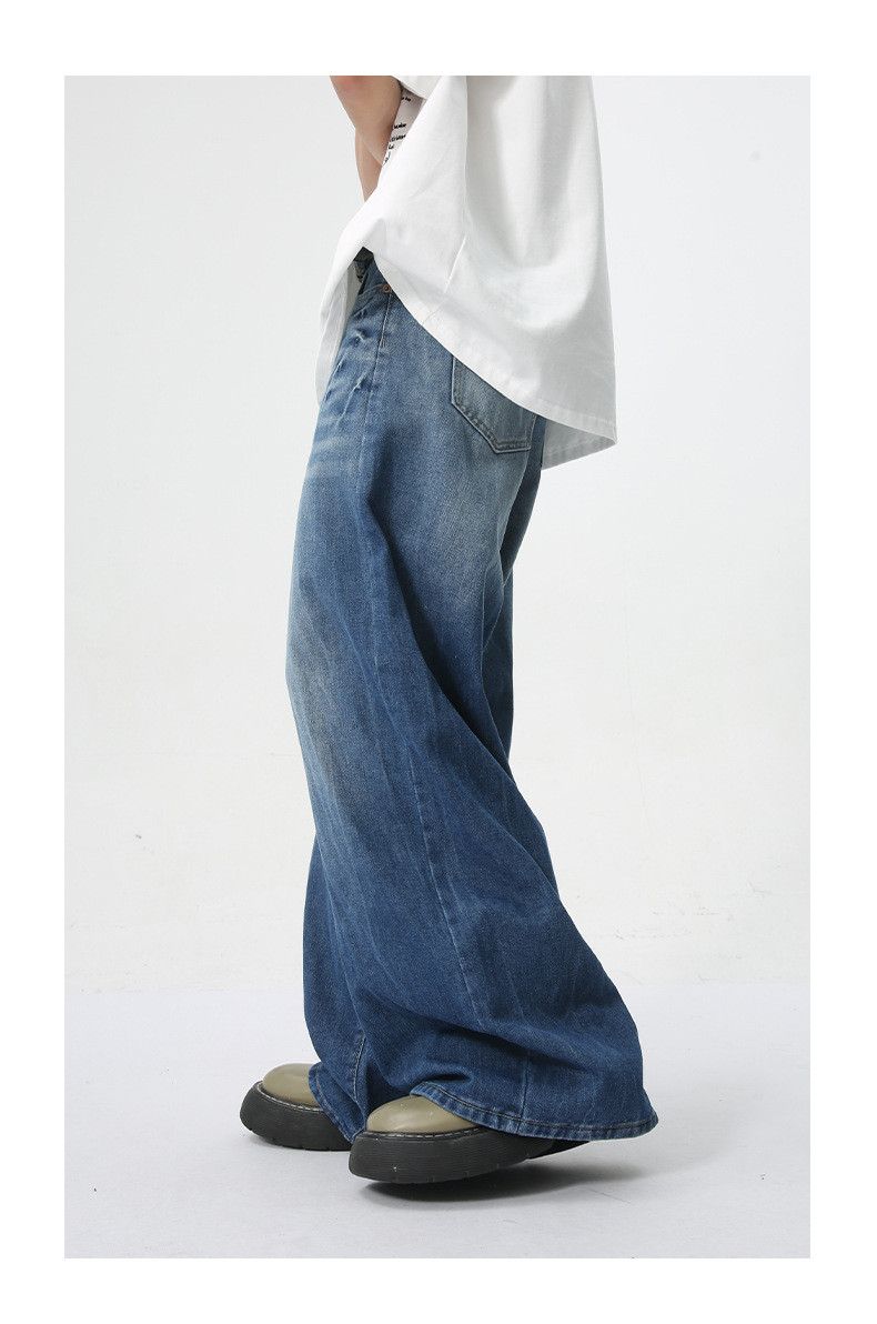 Japanese Brand × Jean Blue Lightning Washed Loose Straight Jeans Casual Size US 32 / EU 48 - 5 Thumbnail