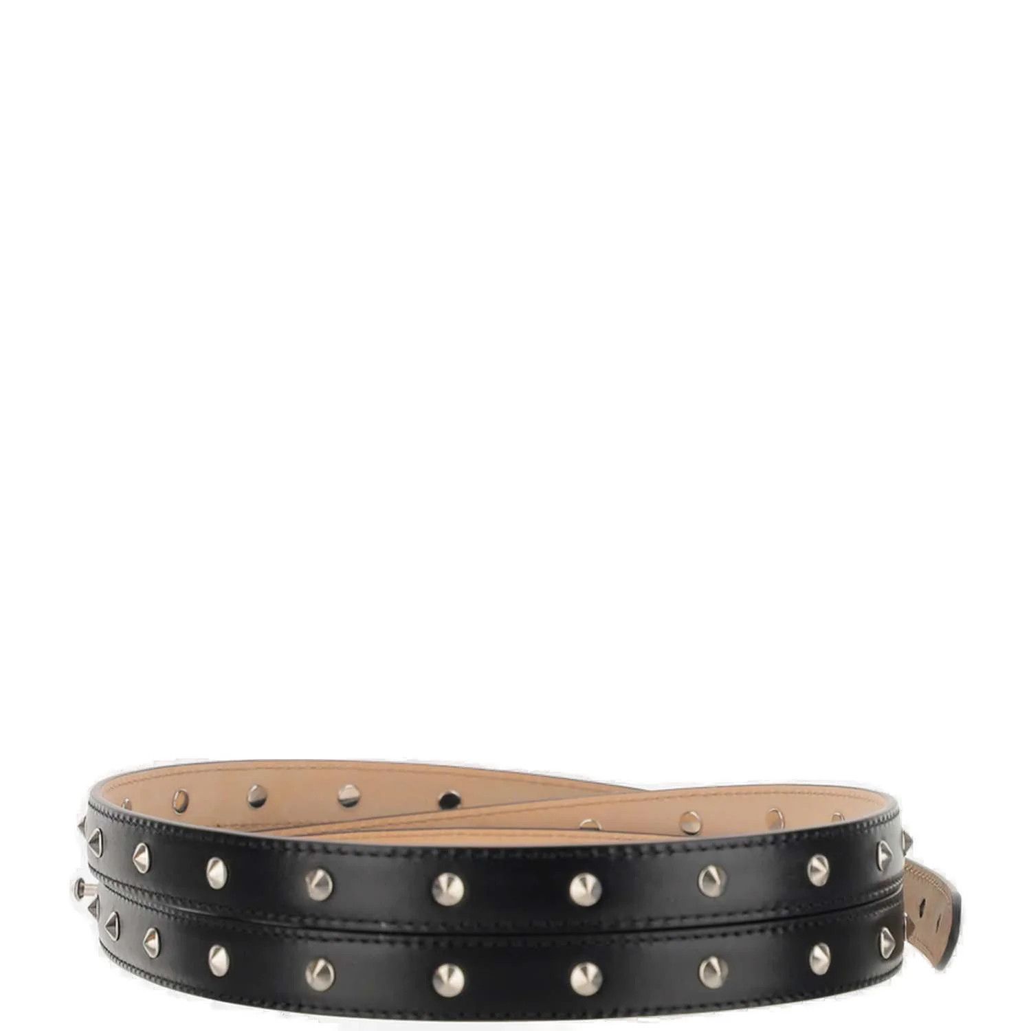 Alexander McQueen o1y0325 Size: 32 / Thin Belt in Black Size ONE SIZE - 1 Thumbnail