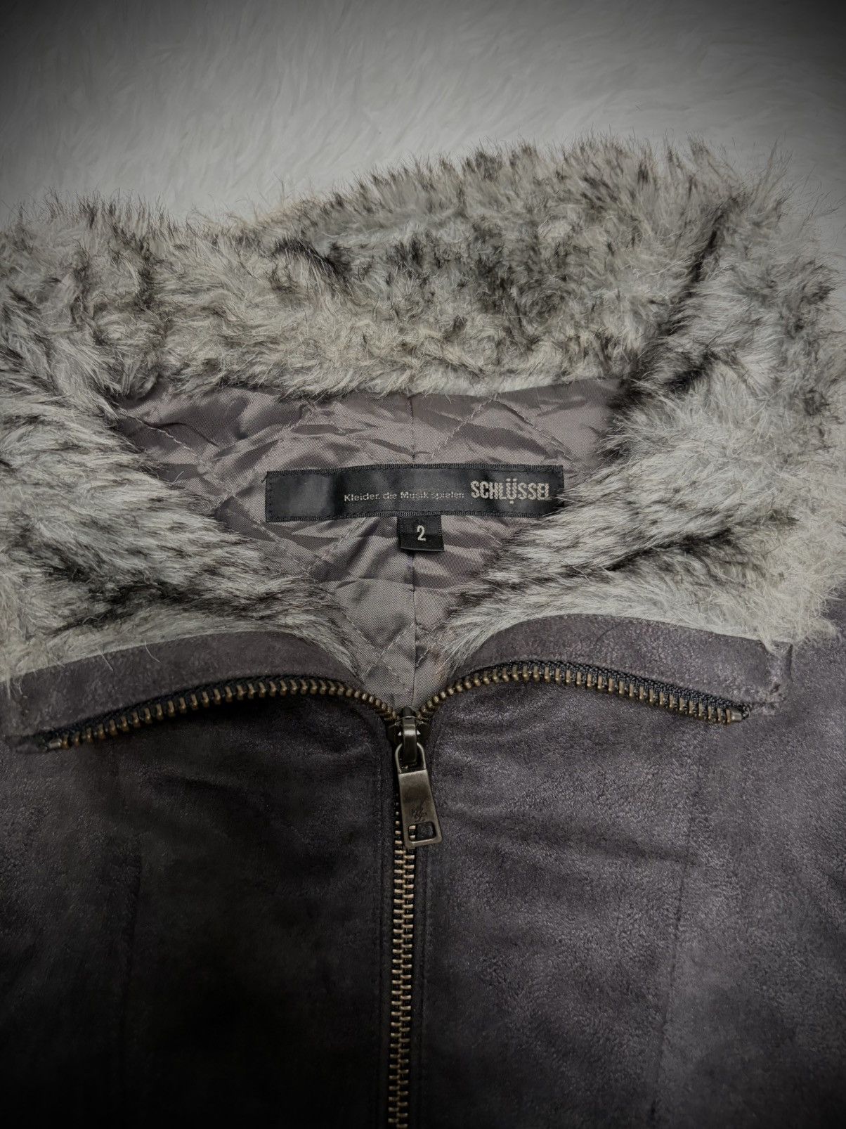 Schlussel Rare 2000s Schlussel fur suede leather jacket biker Size US M / EU 48-50 / 2 - 3 Thumbnail