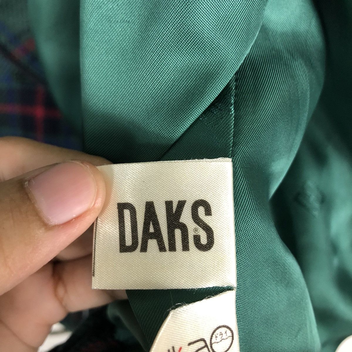 Japanese Brand 🔥Double Breast Wool Bomber Jacket Daks London Tartan Design Size US L / EU 52-54 / 3 - 21 Thumbnail