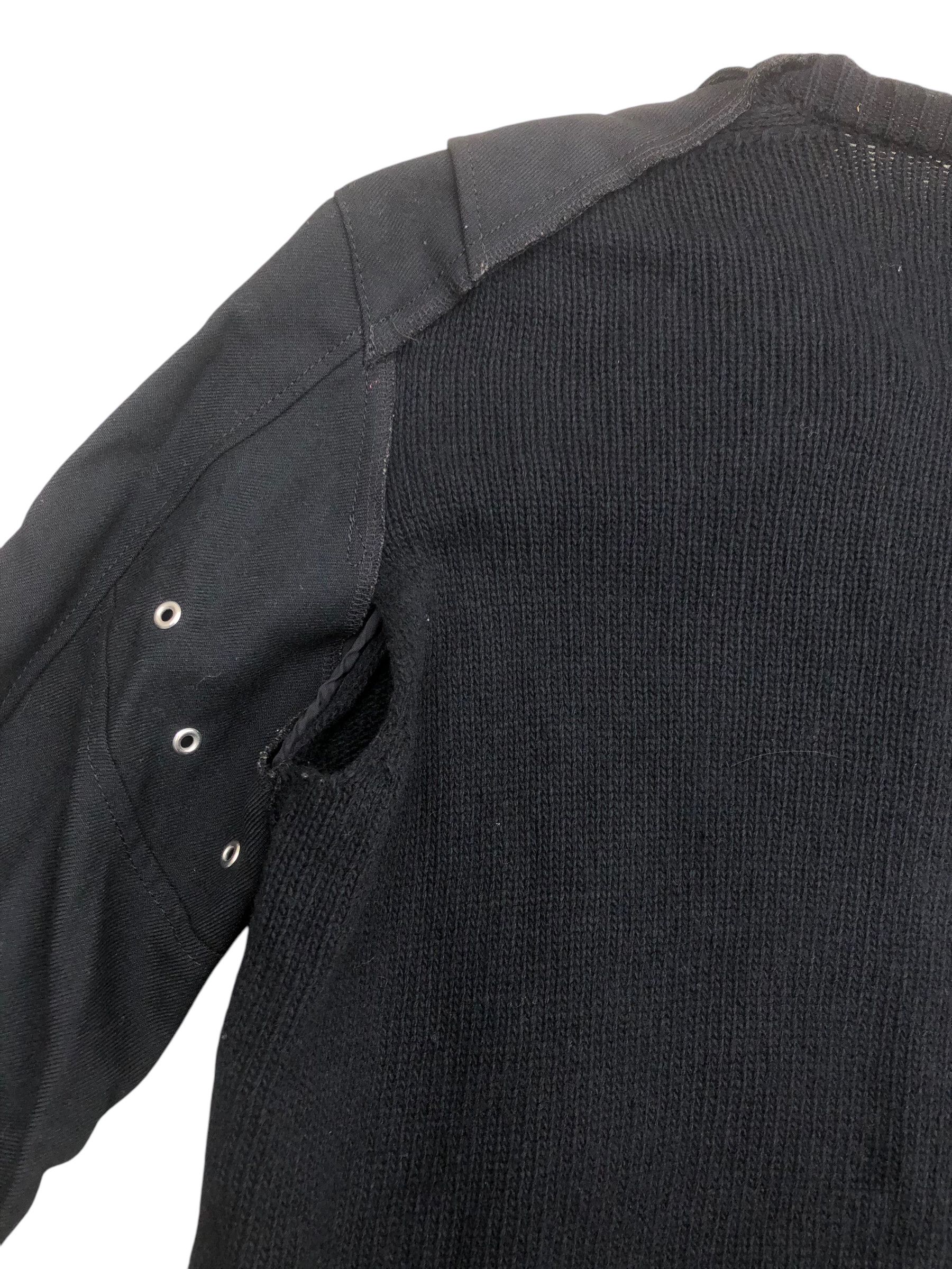 Comme des Garcons Archive AD2013 COMME DES GARCONS Biker Jacket Wool Cardigan Size US S / EU 44-46 / 1 - 14 Thumbnail