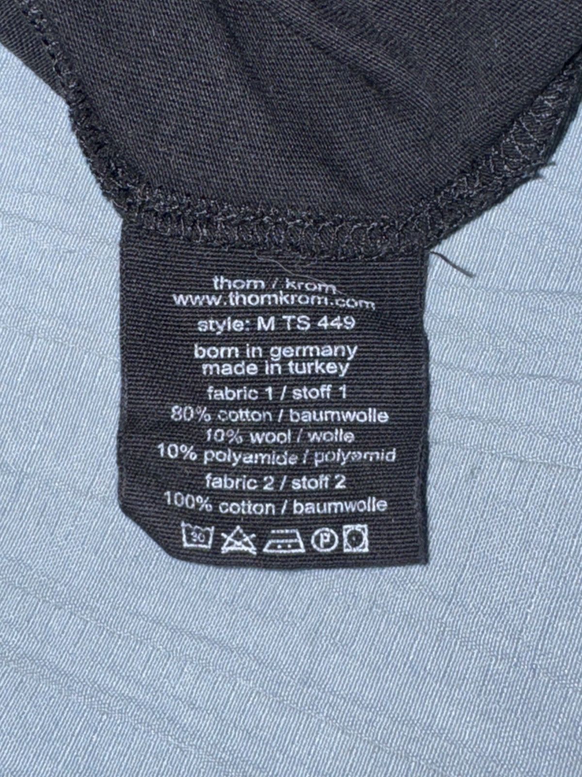 Thom Krom Thom Krom Layered Long Sleeved Tee (Style: M TS 449) Size US M / EU 48-50 / 2 - 6 Thumbnail