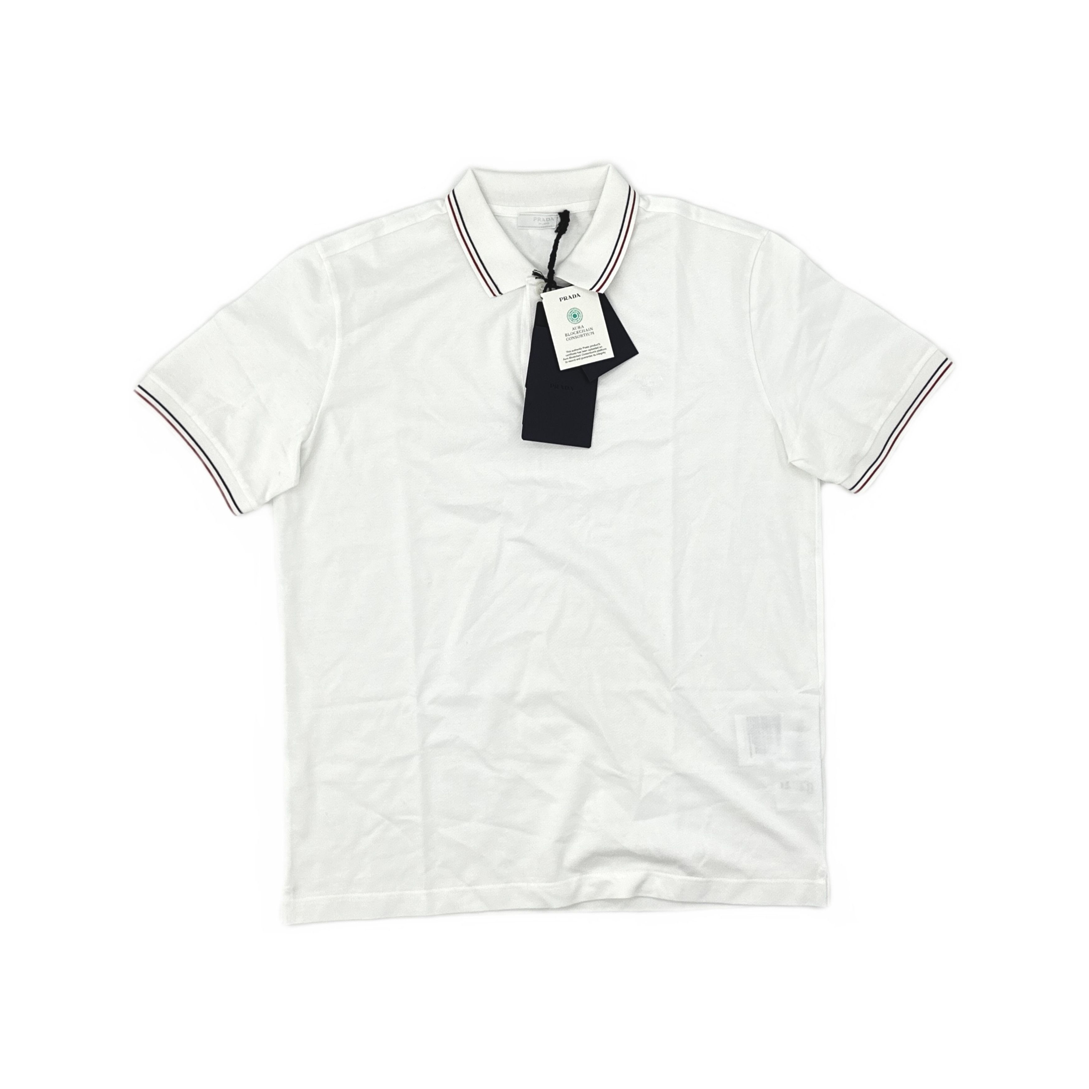 Prada Prada Pique Logo Trim Polo Shirt Size XL Size US XL / EU 56 / 4 - 1 Thumbnail