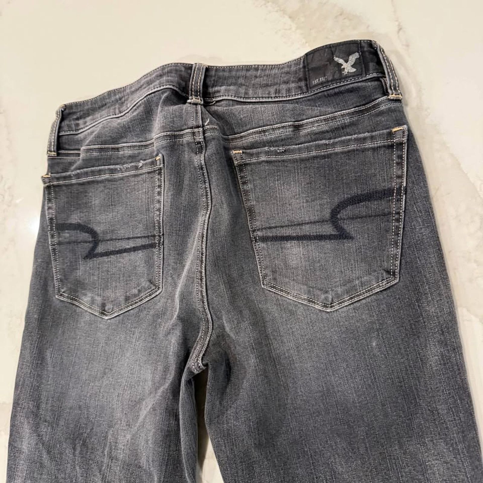 American Eagle Outfitters American Eagle High Rise Jegging Crop Denim Jeans Womens 4R Size 27" / US 4 / IT 40 - 6 Thumbnail