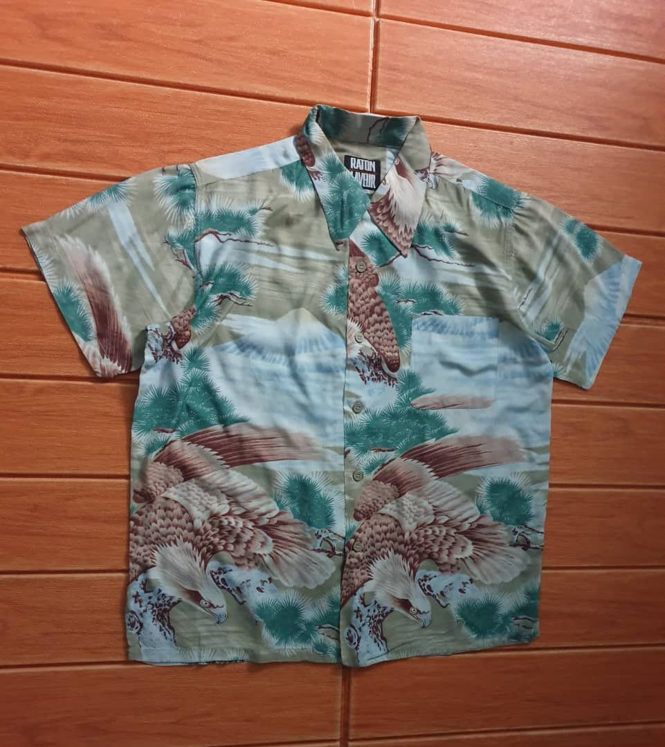PPFM 💥RATON LAVEUR Eagle Hawaiian shirt Size US L / EU 52-54 / 3 - 9 Thumbnail
