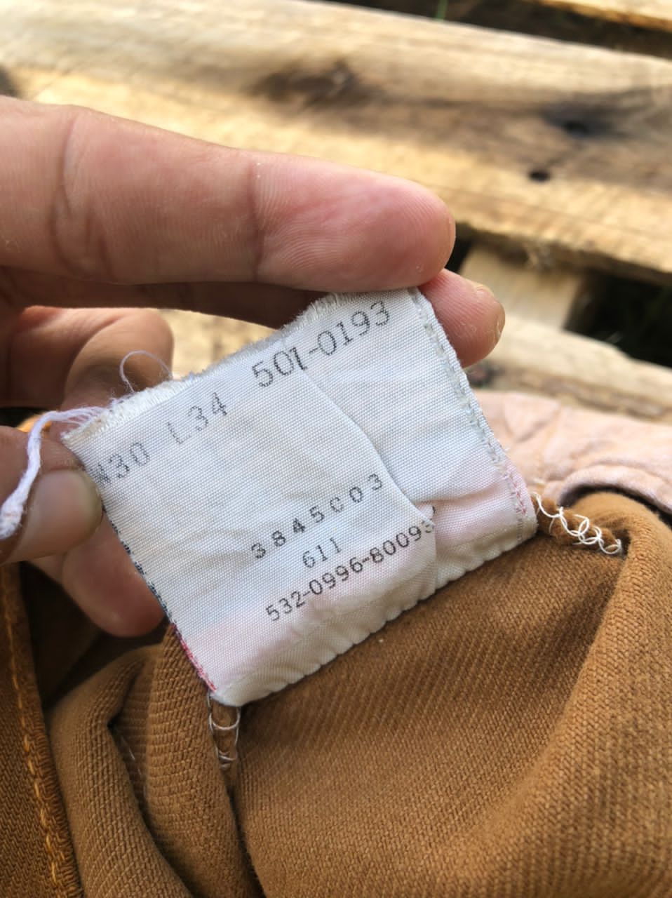 Levi's × Levi's Vintage Clothing × Vintage Vintage 90s Levi's 501 Khaki Jeans Made In Usa Size US 30 / EU 46 - 5 Thumbnail