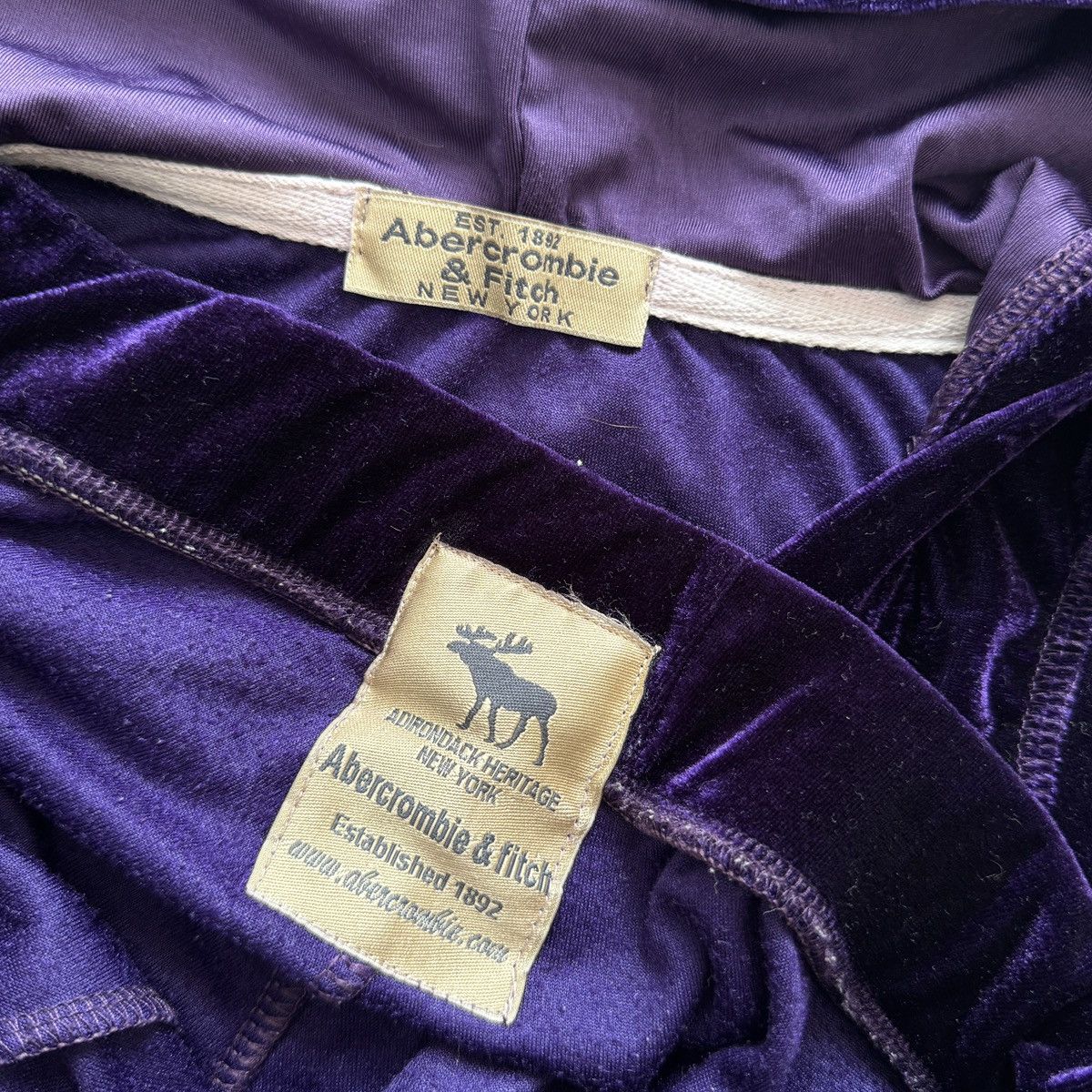 Abercrombie & Fitch Abercrombie & Fitch Vintage Y2K Glam Sexy Hoodie & Shorts Size S / US 4 / IT 40 - 8 Thumbnail