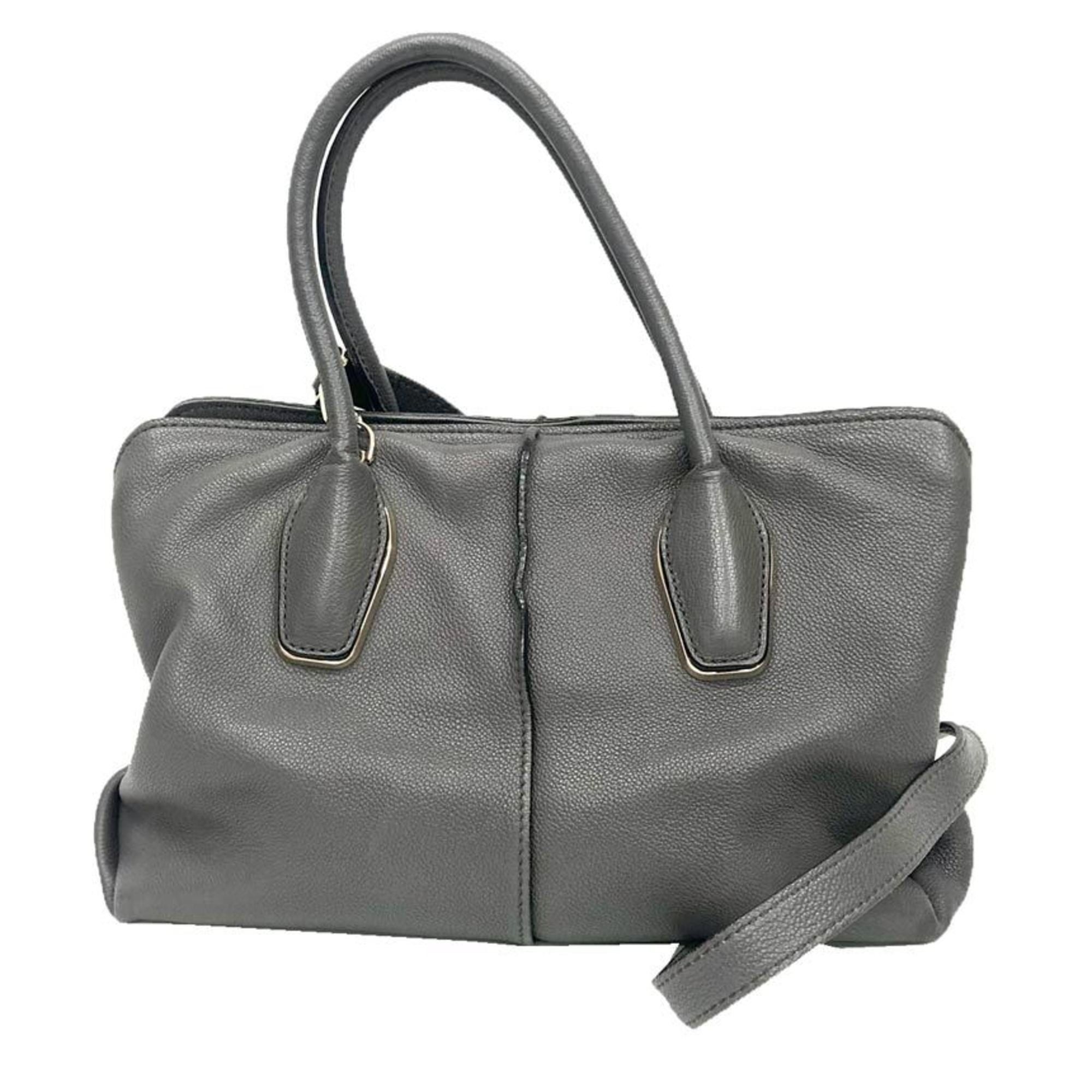 Tod's TOD'S D-BOW Shoulder Bag/Handbag in Grey Leather Size ONE SIZE - 1 Thumbnail