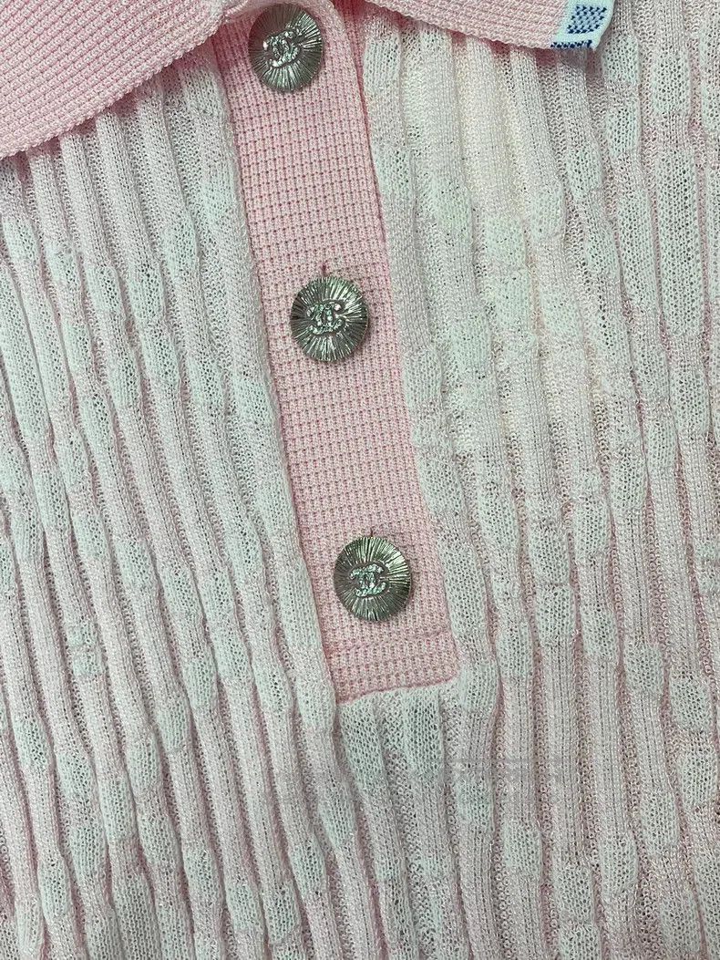 Chanel Chanel 24S Pink Knit Dress. Size US S / EU 44-46 / 1 - 3 Thumbnail