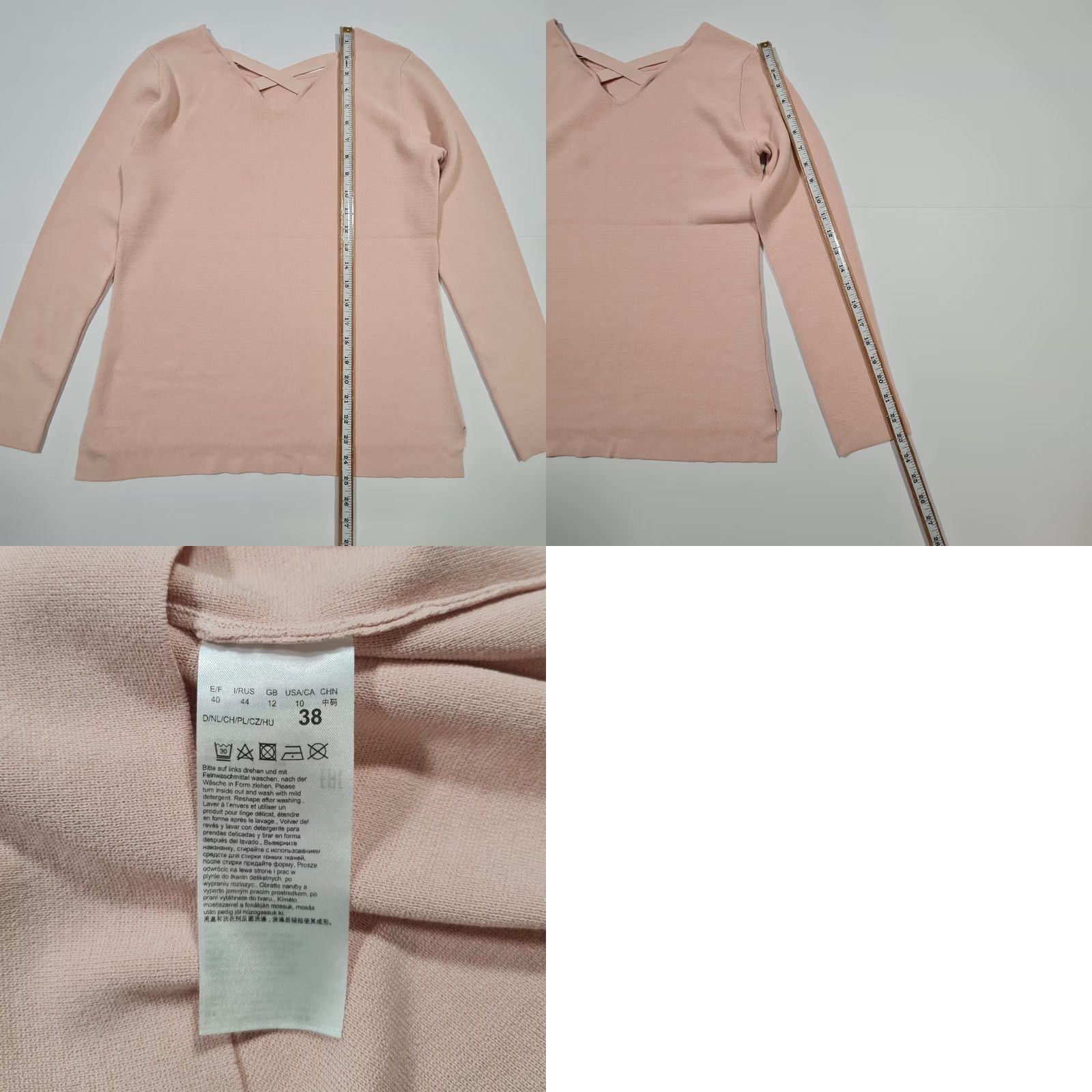 CO Betty & Co Jumper Womens Pink 12 UK Long Sleeve Round Neck Knit Pullover Top Size XL / US 12-14 / IT 48-50 - 8 Thumbnail