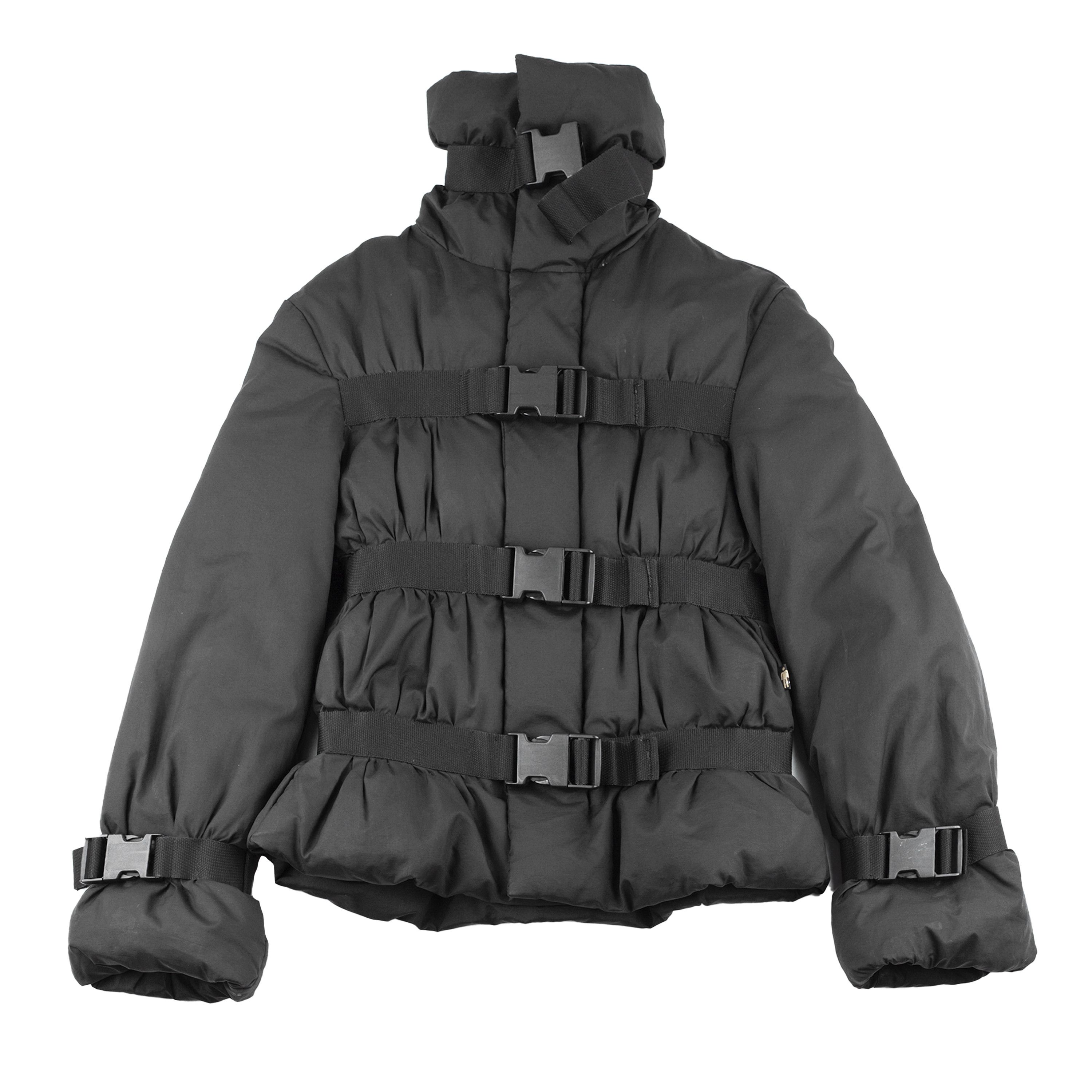Jean Paul Gaultier Jean Paul Gaultier Black Bondage Belted Puffer Jacket (M) Size M / US 6-8 / IT 42-44 - 1 Thumbnail