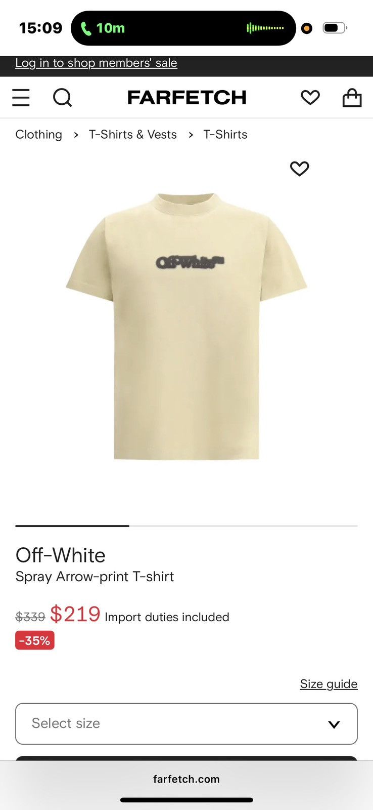 Off-White Off-White Spray Arrow-print T-shirt Size US L / EU 52-54 / 3 - 1 Thumbnail