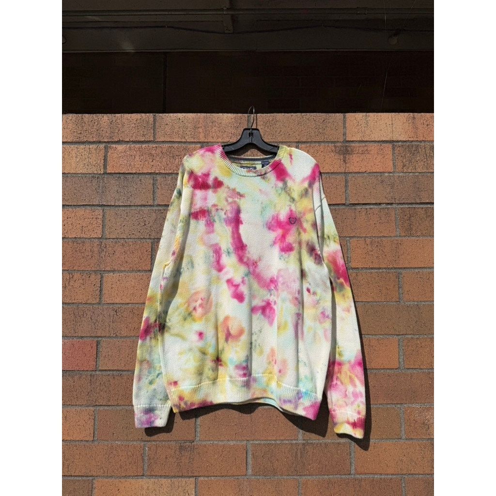 Chaps × Vintage Y2K Chaps Hand Dyed Vintage Tie Dye Crewneck Sweater Crest Size US XXL / EU 58 / 5 - 1 Thumbnail