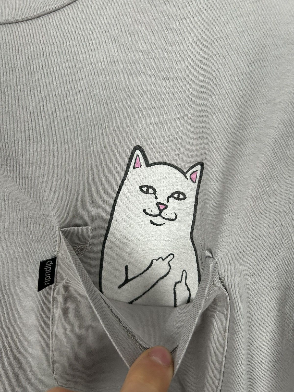 RIPNDIP Ripndip Pocket Cat Graphic Tee Streetwear Alternative Skate Size US S / EU 44-46 / 1 - 3 Thumbnail