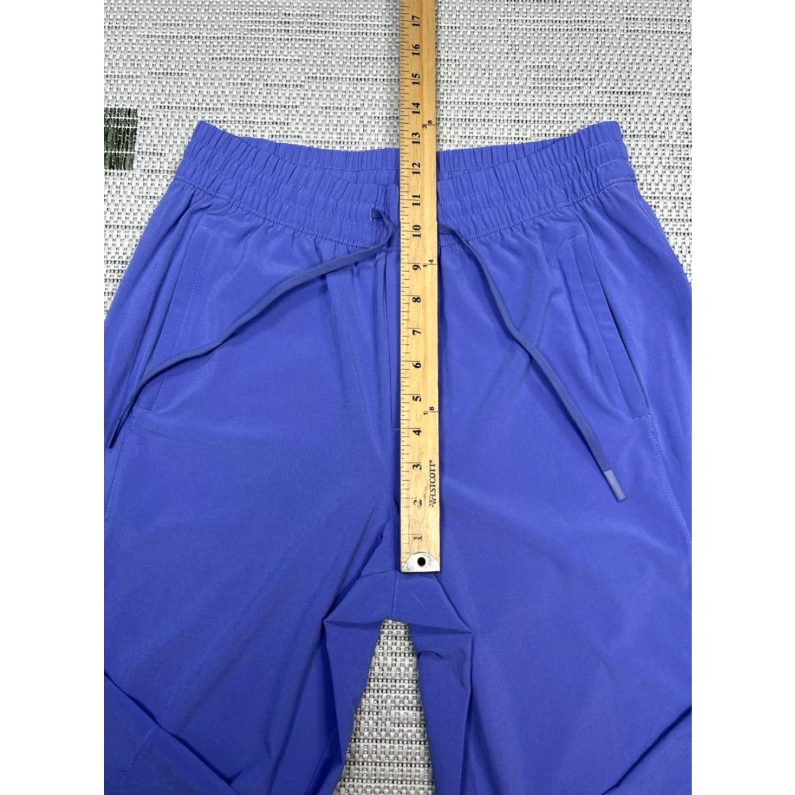 Athleta Athleta Pants Womens 4 Purple Blue Straight Leg Drawstring Crop – Athleisure, Activewear, Cropped, Walking, Regular Size 4, Purple, Womens Size 27" / US 4 / IT 40 - 4 Thumbnail