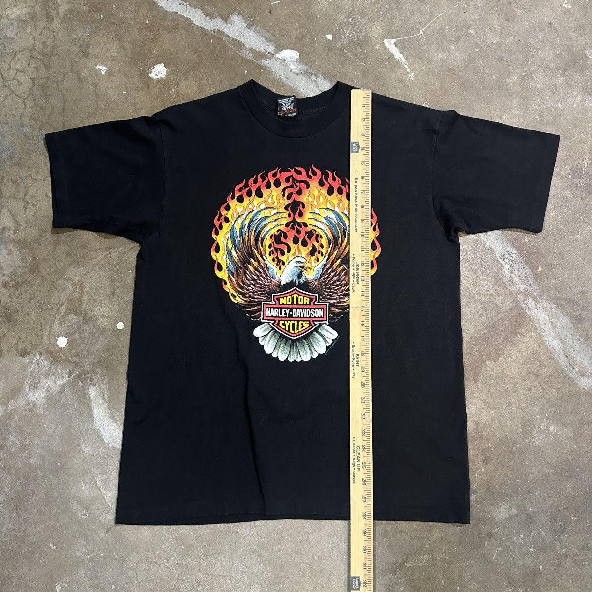 Harley Davidson Vintage Harley Davidson Flaming Eagle Tshirt Size US L / EU 52-54 / 3 - 7 Thumbnail