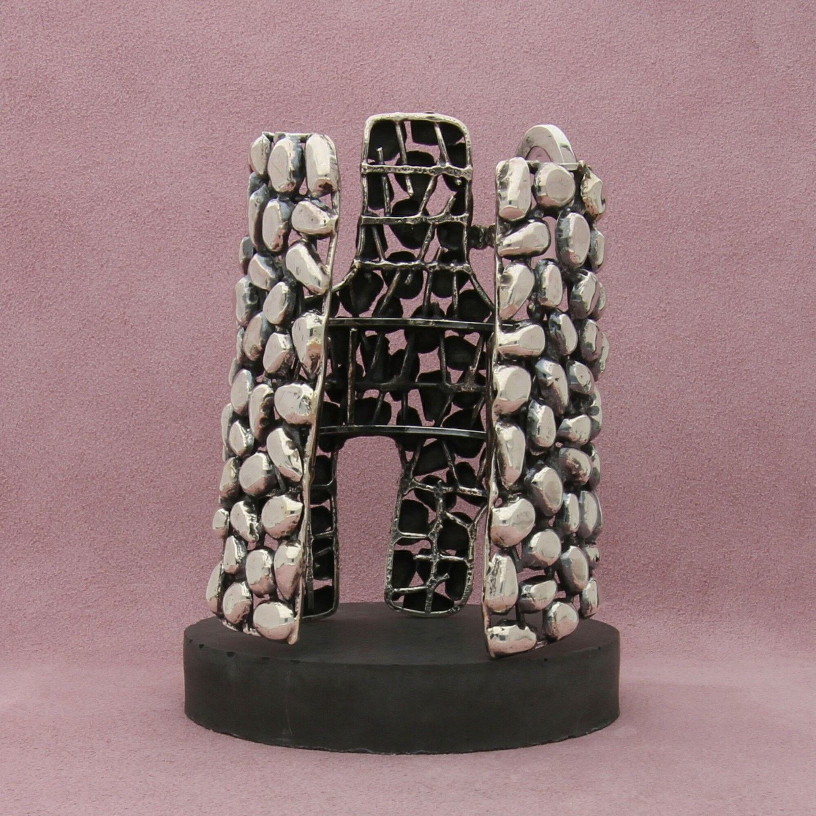 Sterling Silver sterling silver vintage brutalist cuff bracelet size 7.75in Size ONE SIZE - 5 Thumbnail