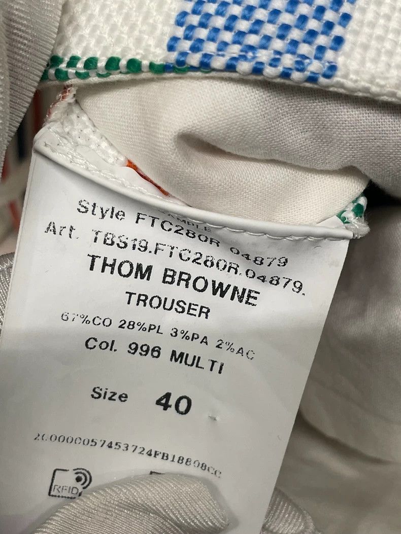 Thom Browne Thom Browne Colorful checked cotton shorts Size US 40 / EU 56 - 5 Thumbnail