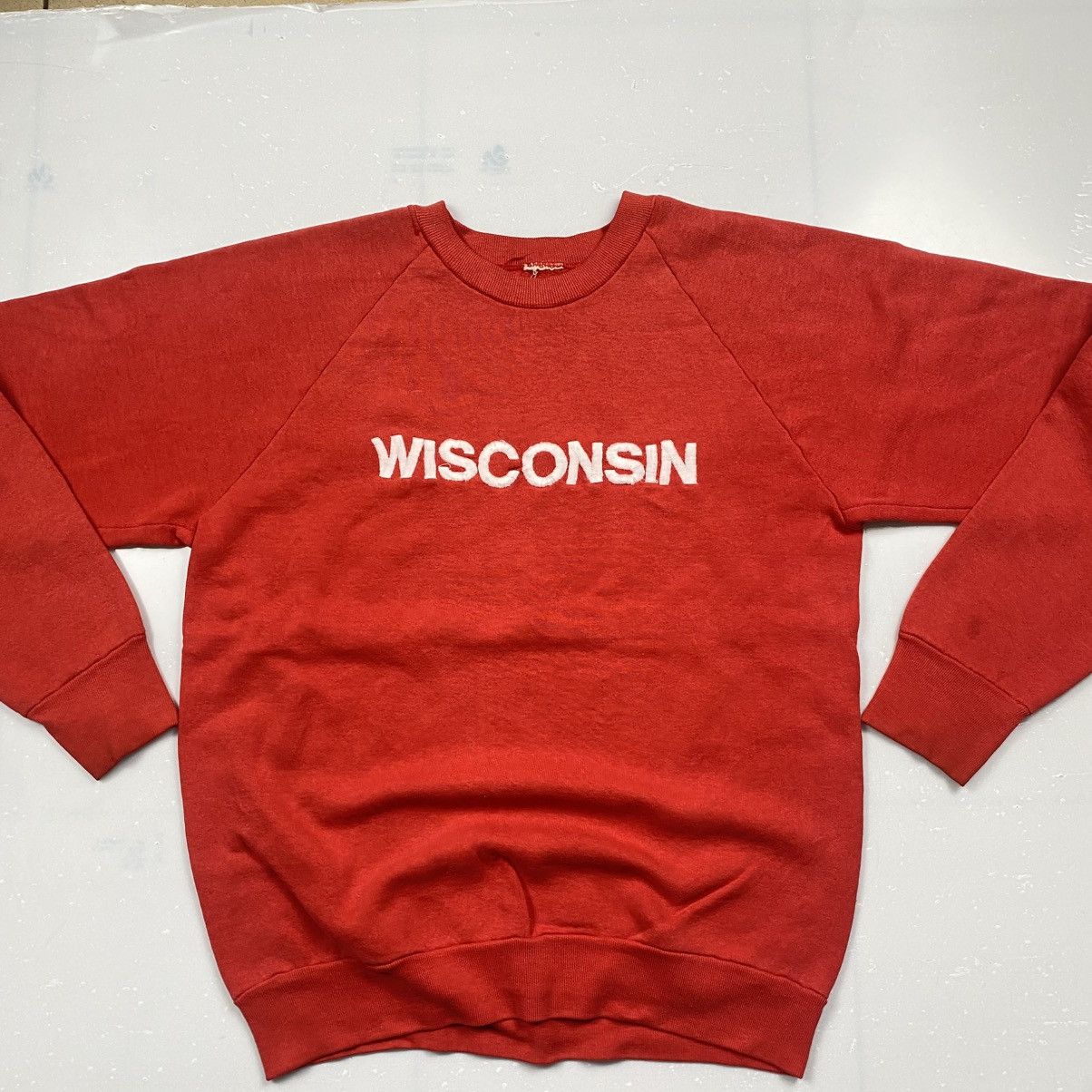 Vintage Rare Vintage 90s Wisconsin Spellout Crewneck Size US S / EU 44-46 / 1 - 3 Thumbnail