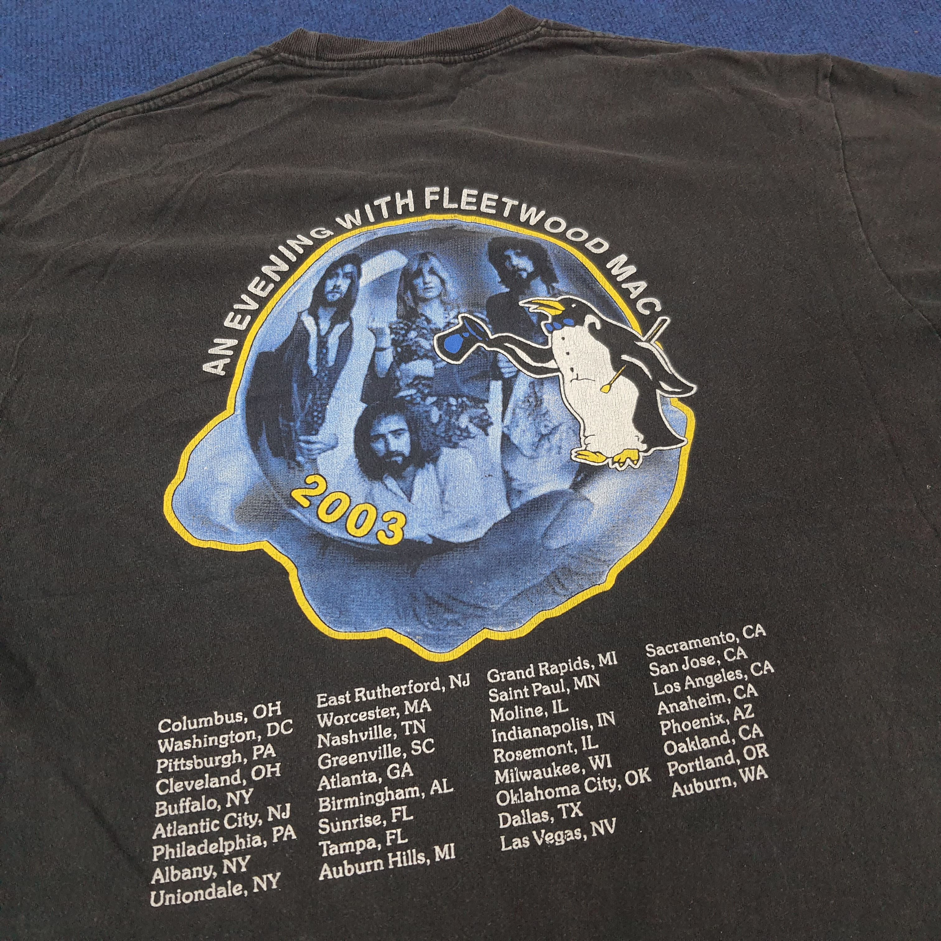 Band Tees × Vintage Vintage Fleetwood Mac American Rock Band Tour Tees Size US XL / EU 56 / 4 - 2 Thumbnail