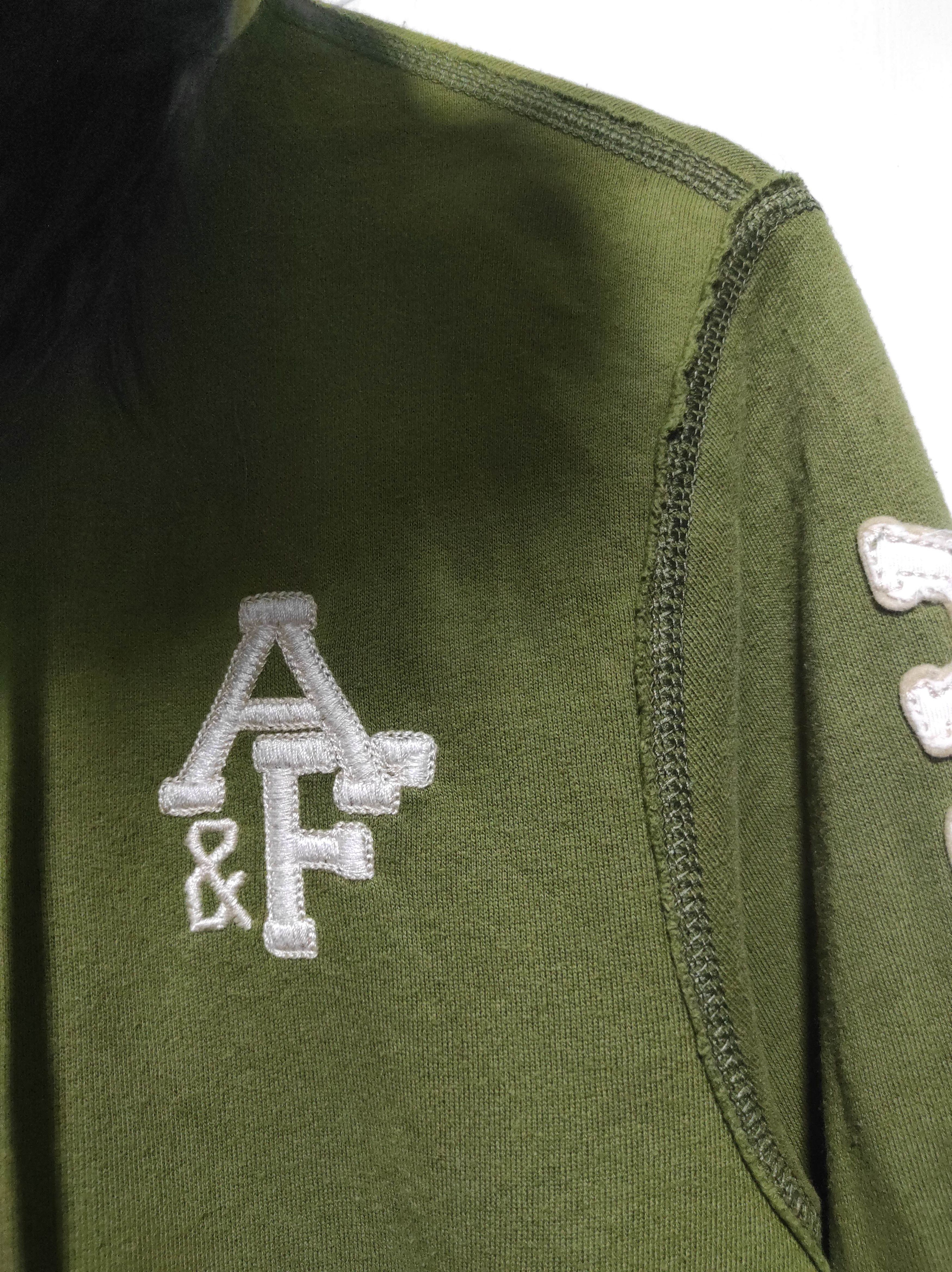 Abercrombie & Fitch Abercrombie Green Zipper Fur Hoodie LGB i6w9 style Size US L / EU 52-54 / 3 - 6 Thumbnail