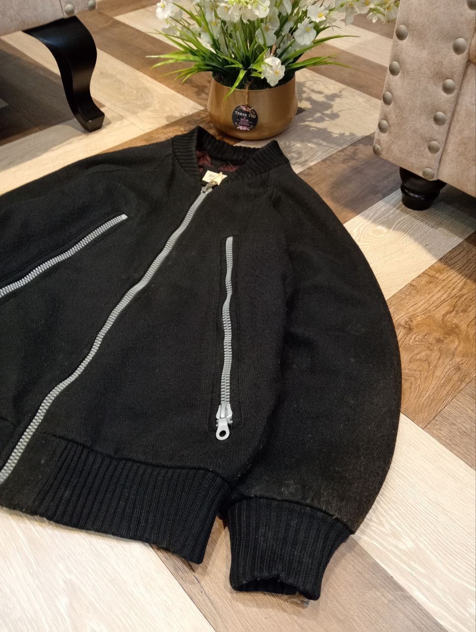 Monitaly VINTAGE MONITALY ZIPPER WOOL BLEND JACKET SIZE L Size US L / EU 52-54 / 3 - 3 Thumbnail