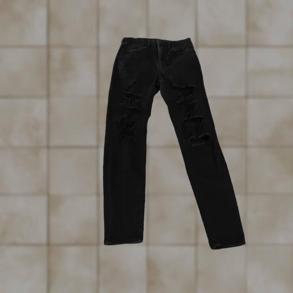 American Eagle Outfitters American Eagle Outfitters Jeans Womens 6 Jegging Black Distressed Dark Retro Size 28" / US 6 / IT 42 - 1 Thumbnail