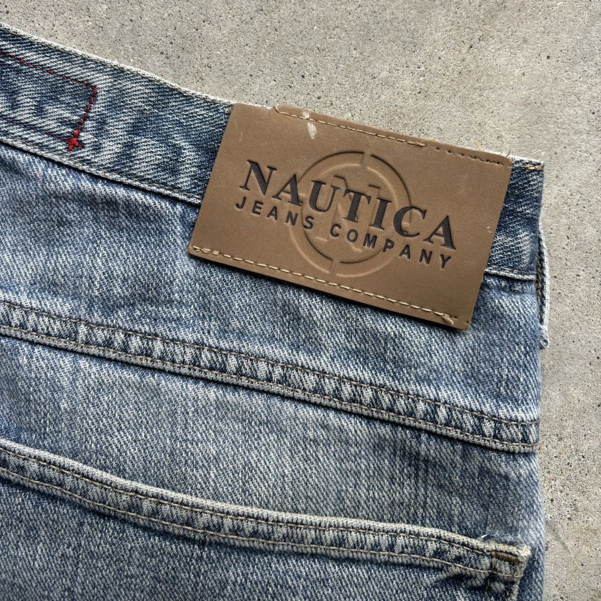 Nautica × Vintage vintage Y2K NAUTICA JEANS Distressed Baggy Cargo jorts short Size US 32 / EU 48 - 10 Thumbnail