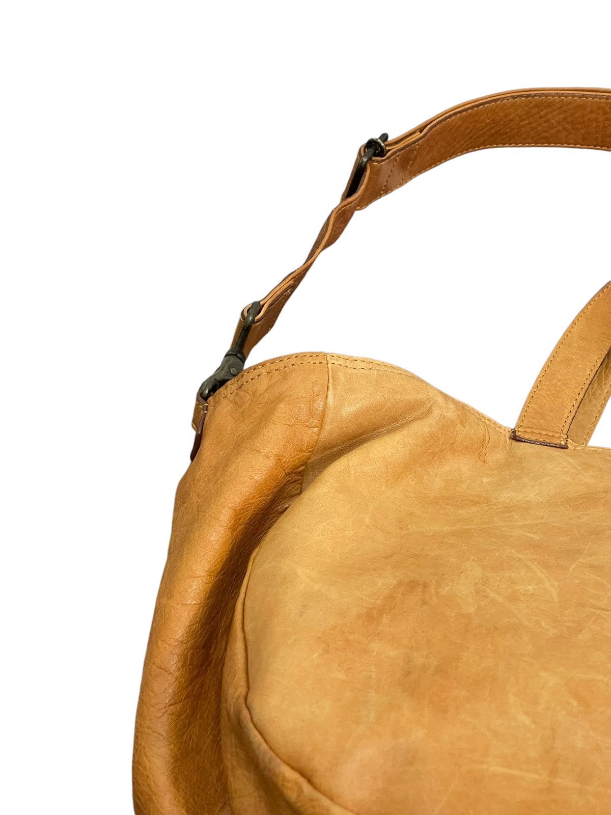 Japanese Brand Full Leather Patina Brown Sebenie Tote 3 Way Bag 1🟩1 Size ONE SIZE - 17 Thumbnail