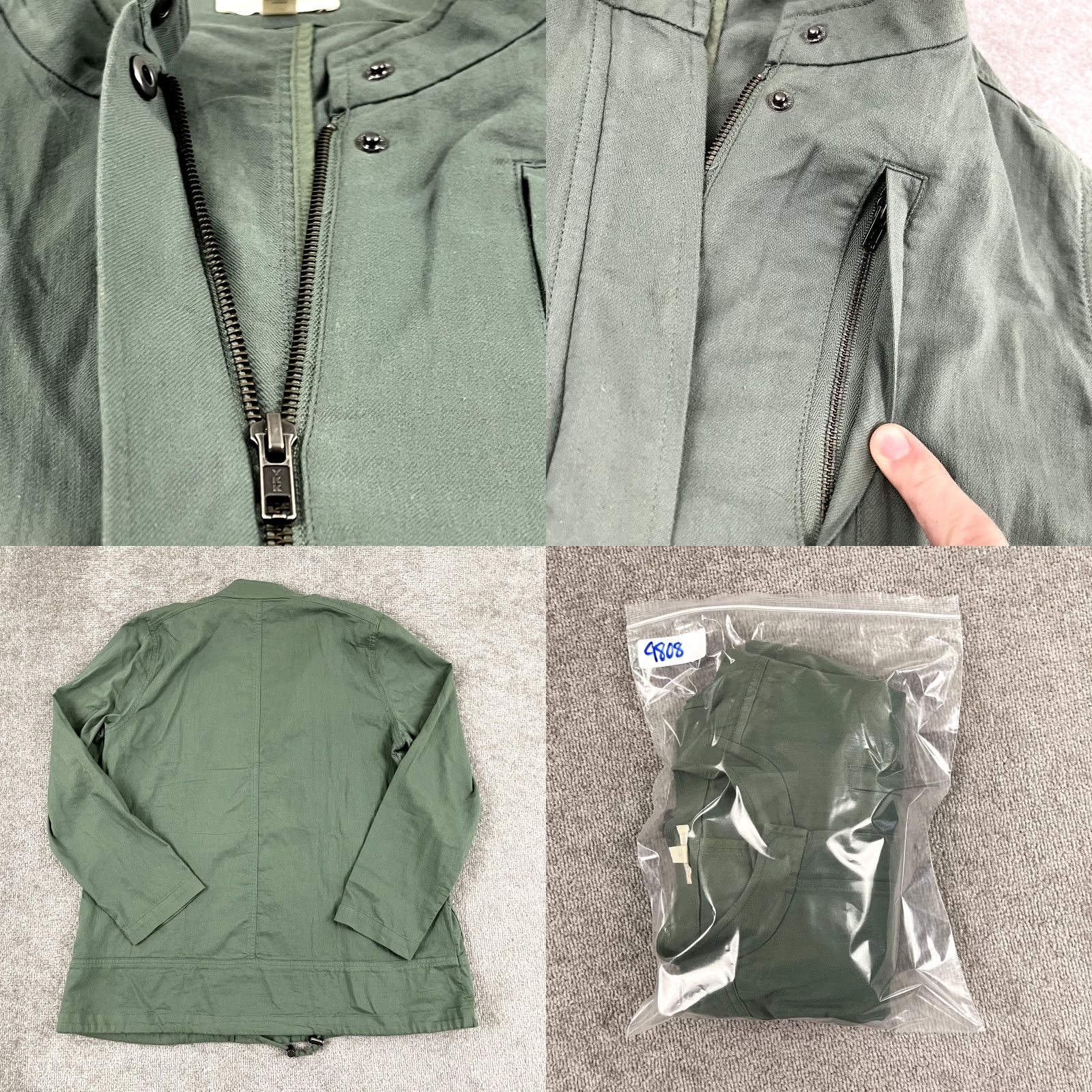 Eileen Fisher VINTAGE EILEEN FISHER Jacket Women’s Medium Green Utility Cotton Full Zip Pockets Casual Office Outdoor Size M / US 6-8 / IT 42-44 - 8 Thumbnail