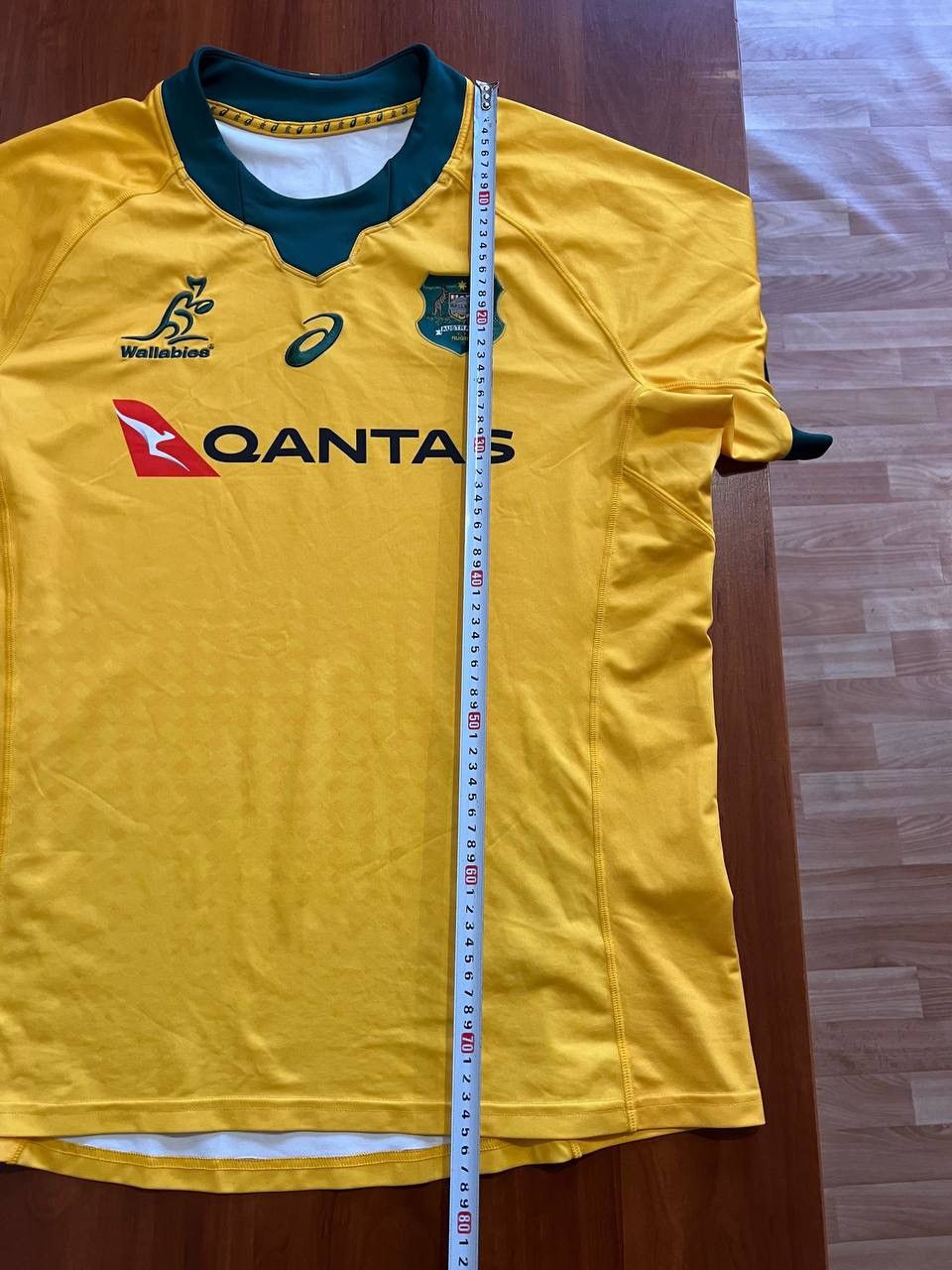 Asics 2021 AUSTRALIA WALLABIES TEAM RUGBY UNION HOME JERSEY SHIRT Size US XL / EU 56 / 4 - 15 Thumbnail