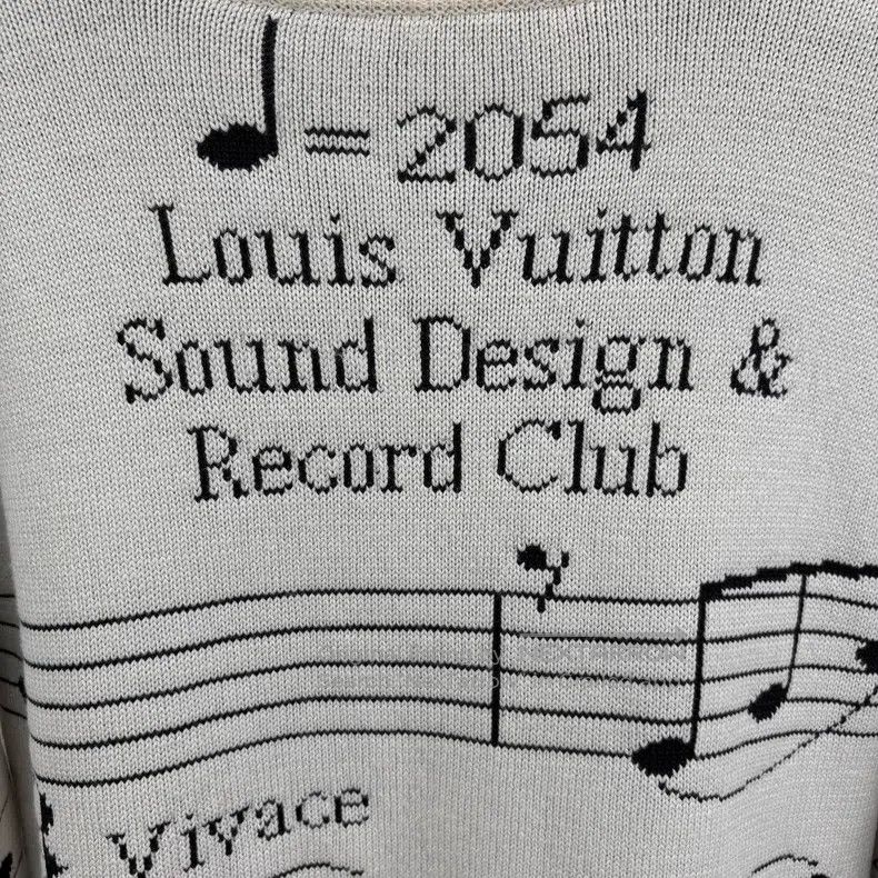Louis Vuitton Louis Vuitton Off-white jacquard music note knit sweater Size US XS / EU 42 / 0 - 4 Thumbnail