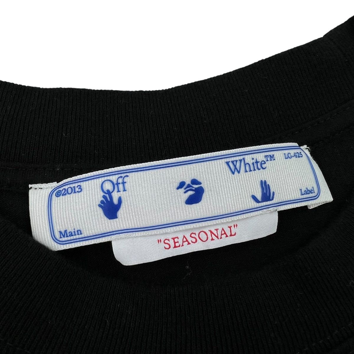 Off-White Off-White Diagonal Black Long Sleeve T Shirt Size US L / EU 52-54 / 3 - 4 Thumbnail