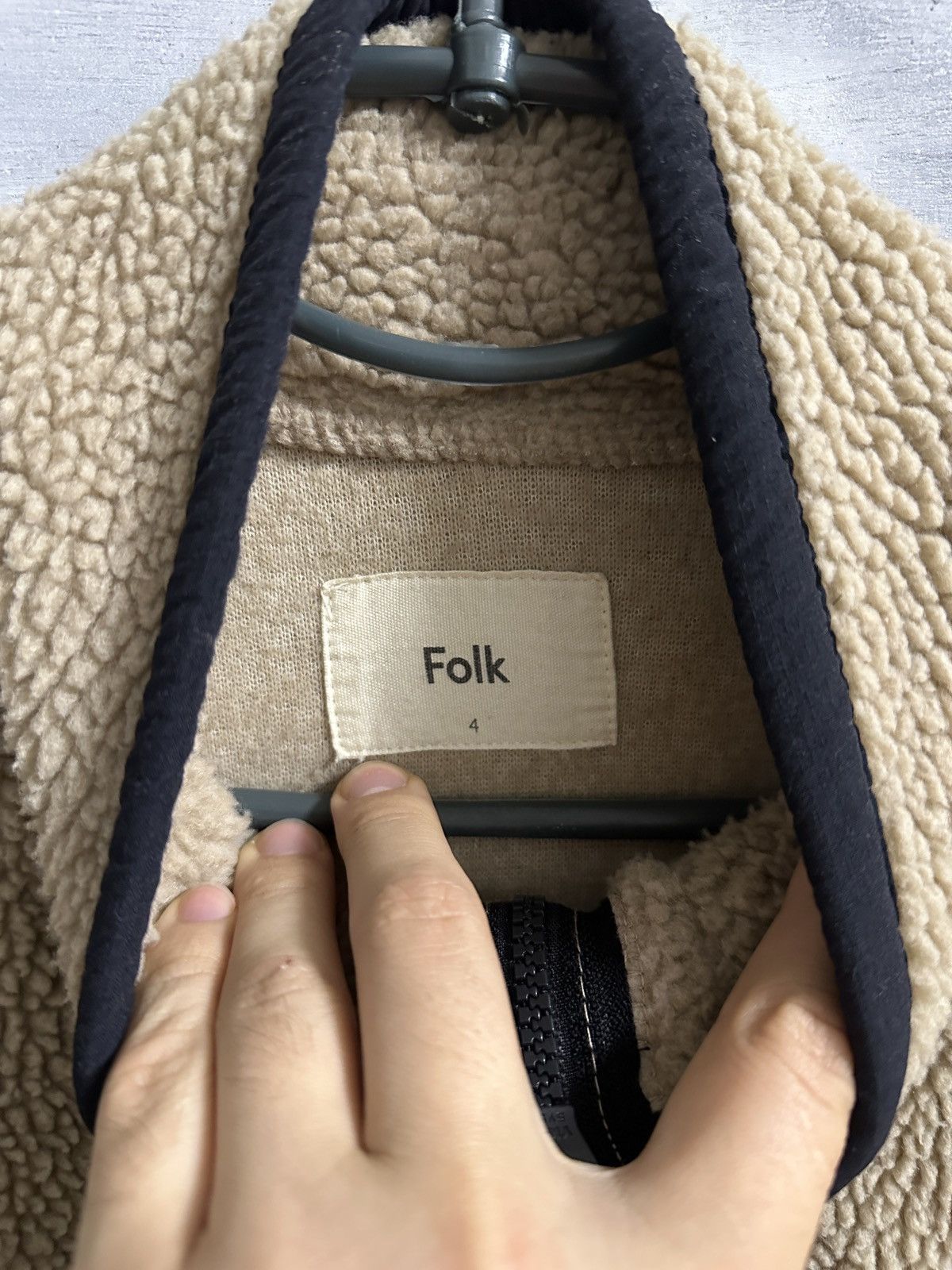 Folk Rare Teddy Jacket Folk Luxury Beige Size US L / EU 52-54 / 3 - 9 Thumbnail