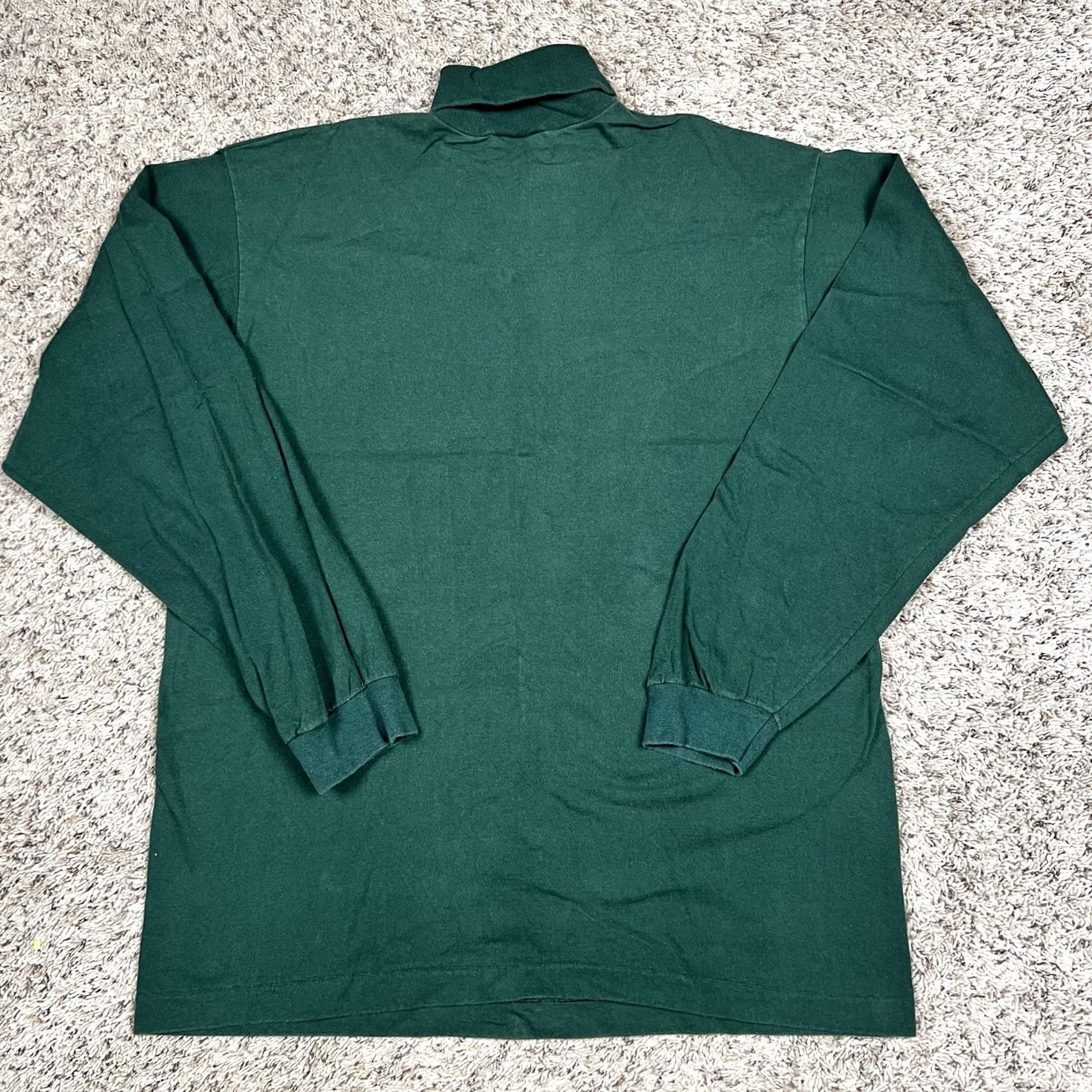 Vintage VINTAGE Northwest Territory Turtleneck Men Large Green 100% Cotton 90s Stretch Fit USA Shirt Men Size US L / EU 52-54 / 3 - 3 Thumbnail