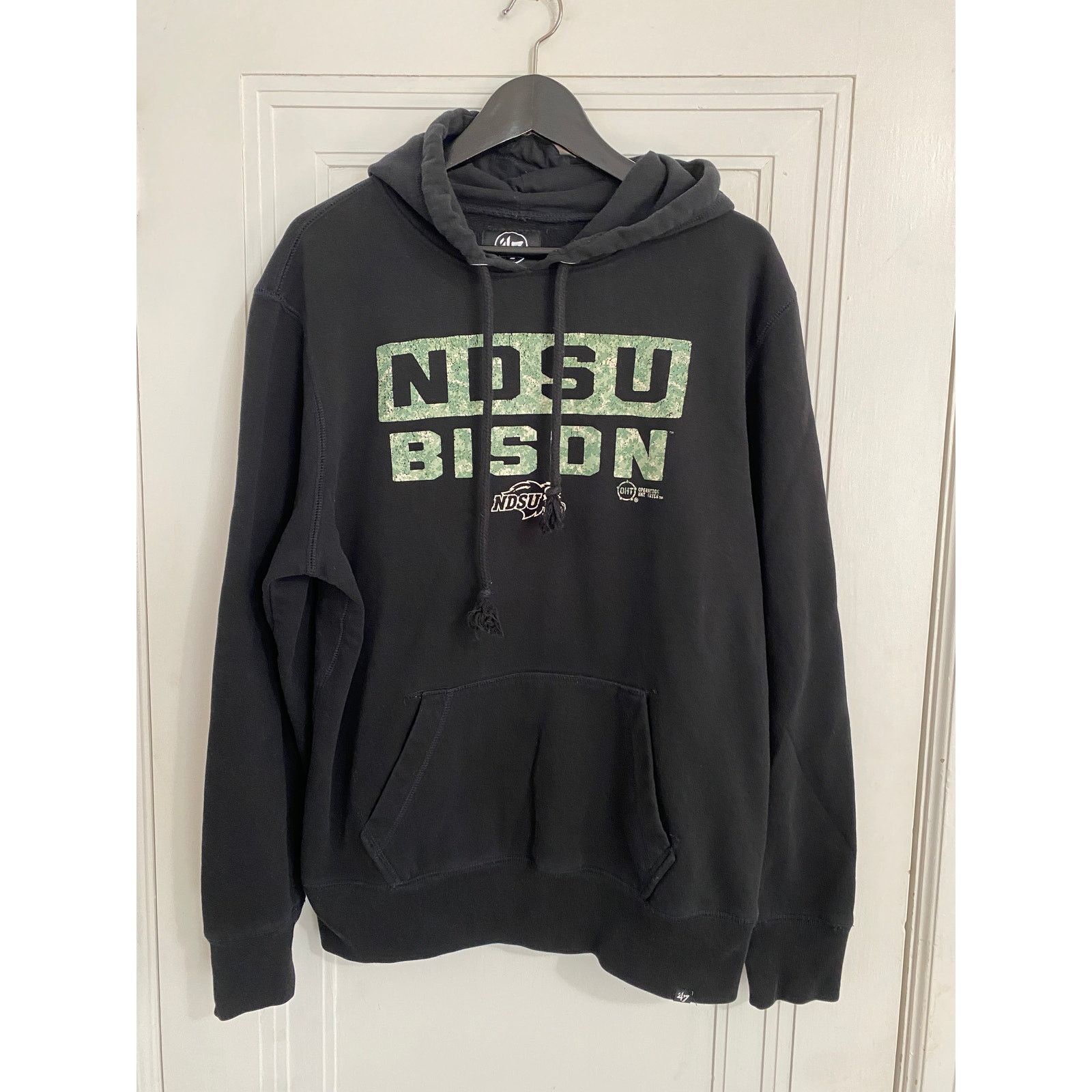 47 Brand NDSU Bison Black and Green Camo Hoodie Men's Size Large Size US L / EU 52-54 / 3 - 1 Thumbnail