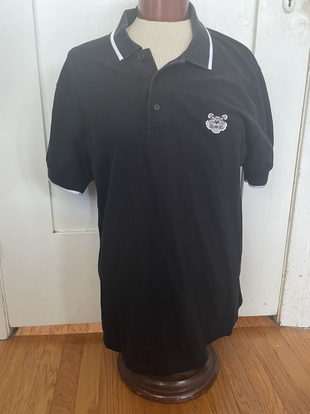 Kenzo Kenzo Paris Black Classic Tiger Logo Polo Size Medium Size US M / EU 48-50 / 2 - 1 Thumbnail