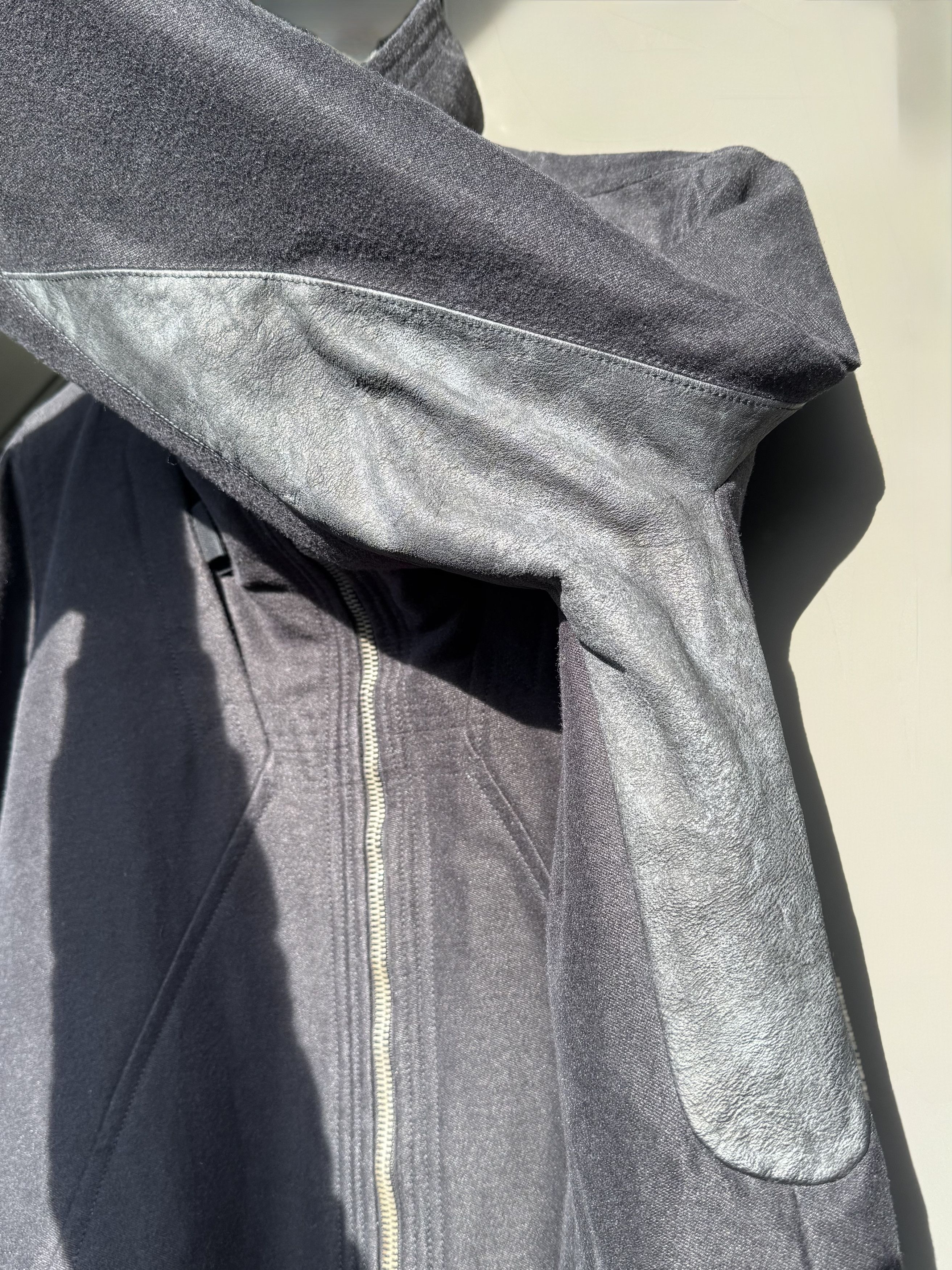 Rick Owens Rick Owens Long Black Ramie Winter Coat Size US L / EU 52-54 / 3 - 15 Thumbnail