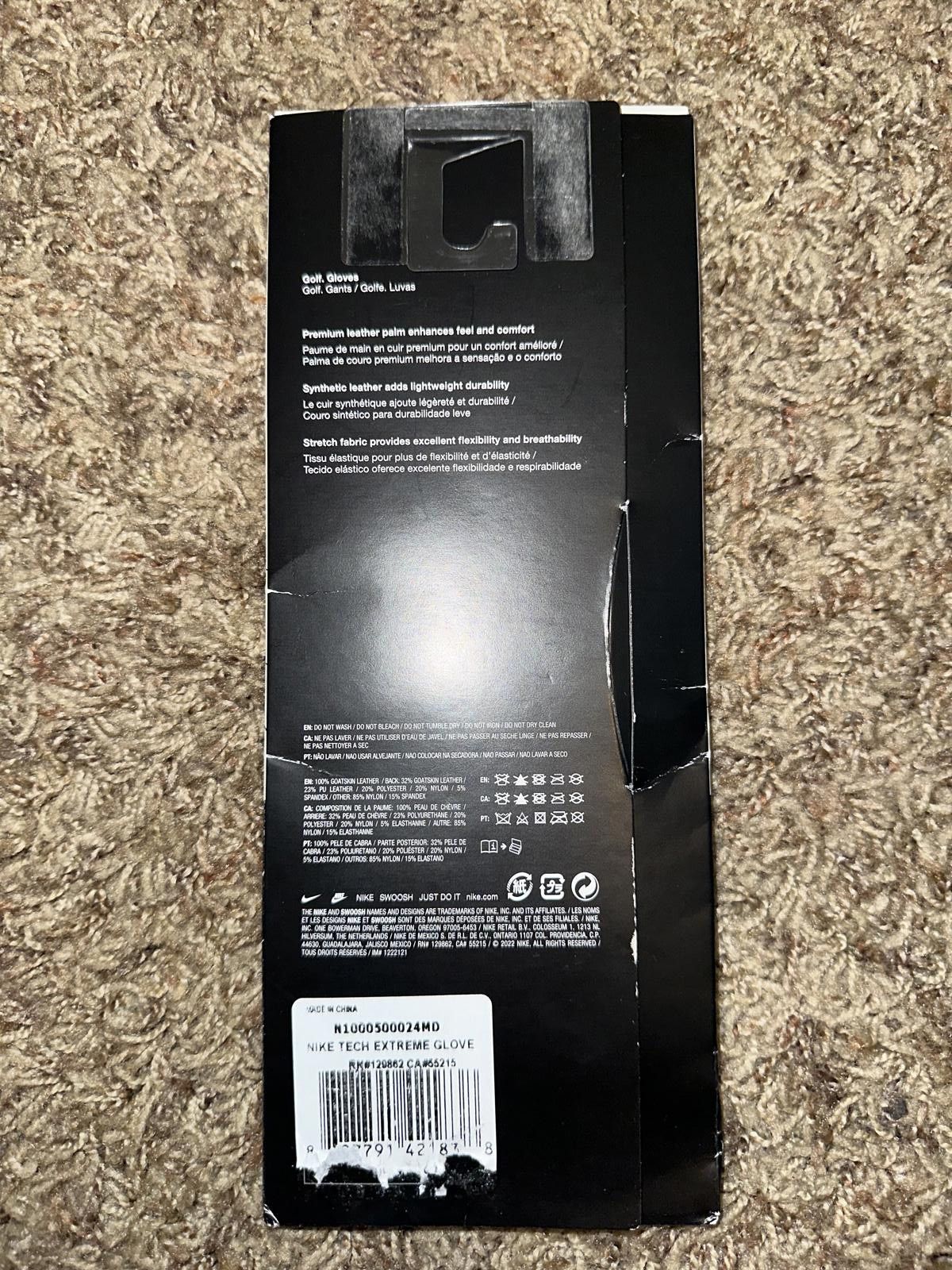 Nike Nike Tech Extreme Golf Glove Regular Left Hand Size ONE SIZE - 5 Thumbnail