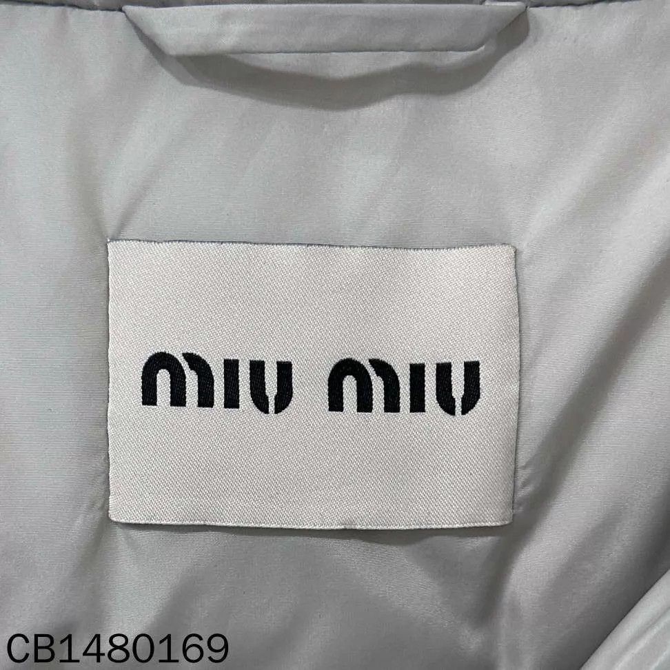 Miu Miu MIU MIU Silver Allover Print Down Jacket 38 99 New Size XS / US 0-2 / IT 36-38 - 5 Thumbnail