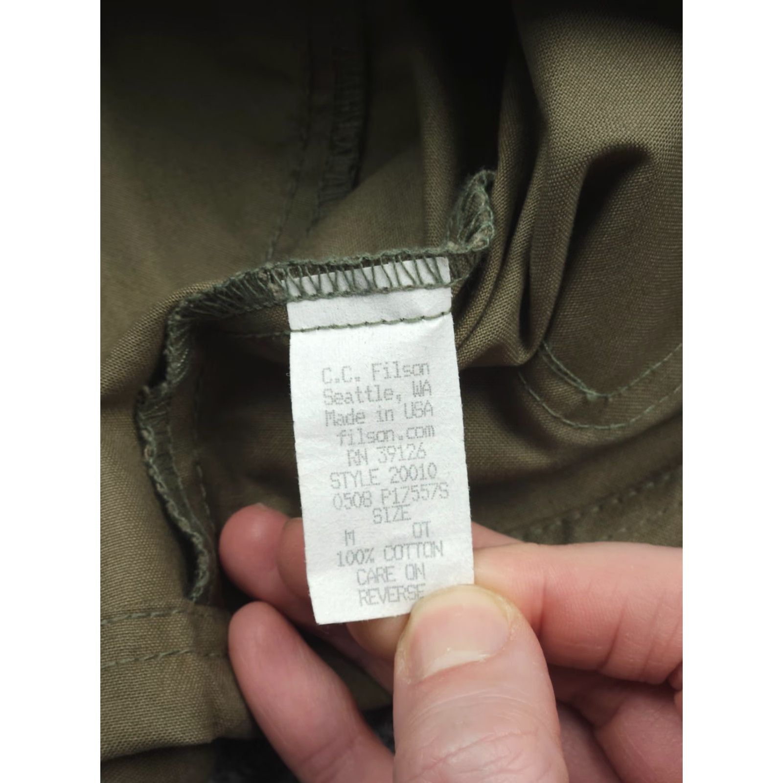 Filson VINTAGE Filson Jacket Chore Coat Women's Medium Beige Snap Pockets Cotton USA Jacket Size M / US 6-8 / IT 42-44 - 7 Thumbnail