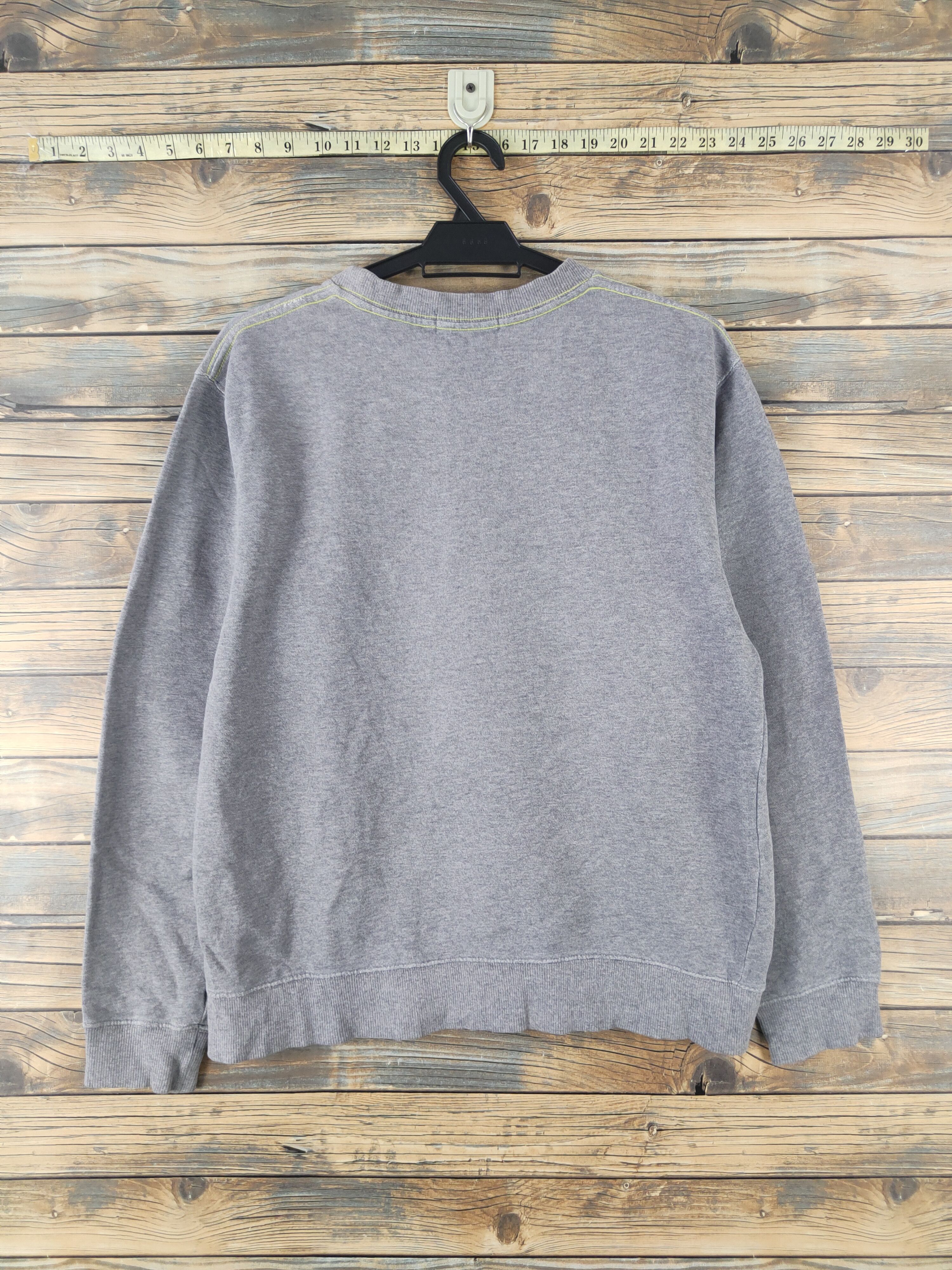 Japanese Brand DL Blue Cross Gray Sweatshirts #2062 Size US M / EU 48-50 / 2 - 7 Thumbnail