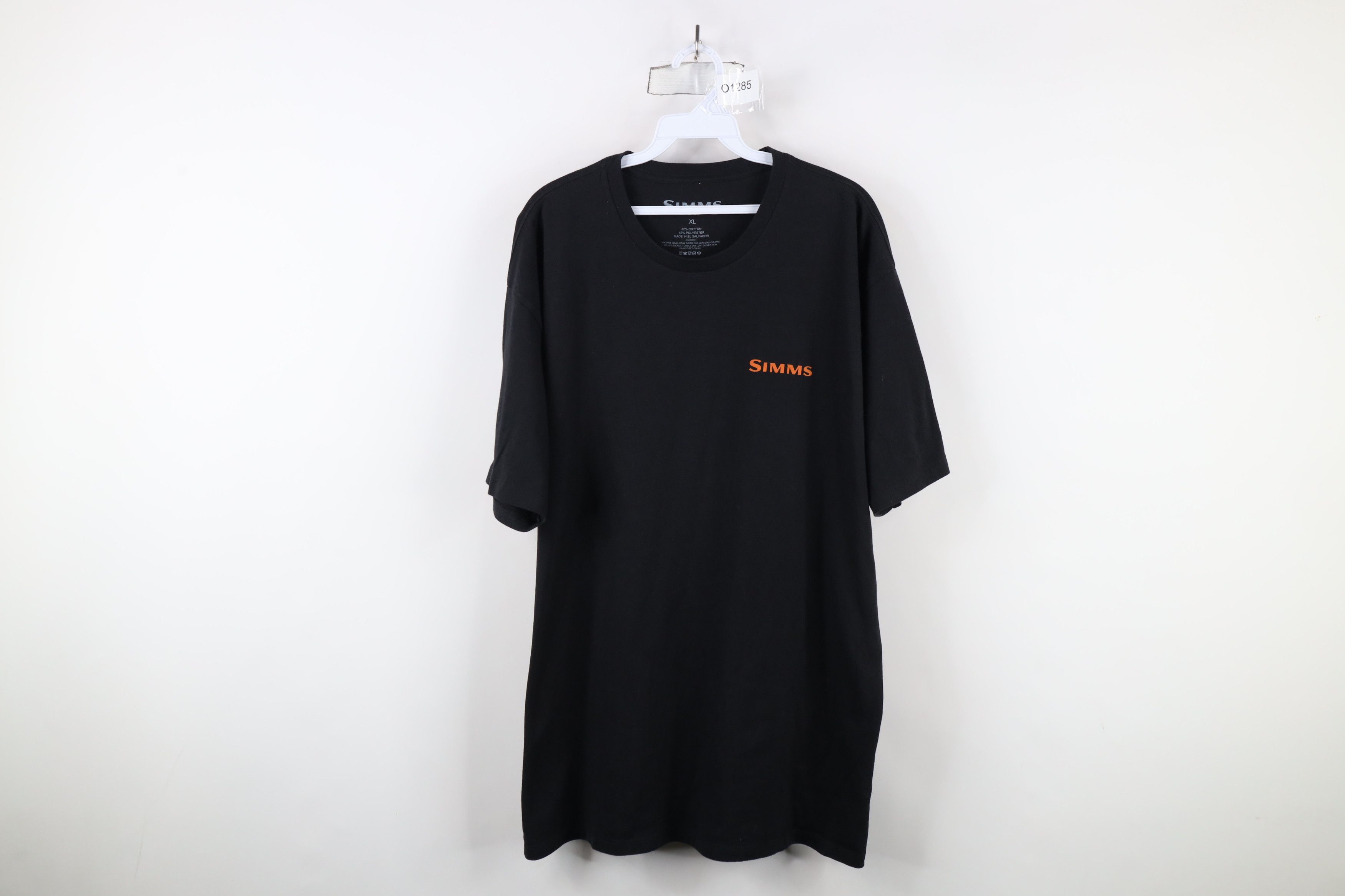 Simms × Vintage Simms Fishing Camouflage Fish Short Sleeve T-Shirt Black Size US XL / EU 56 / 4 - 1 Thumbnail