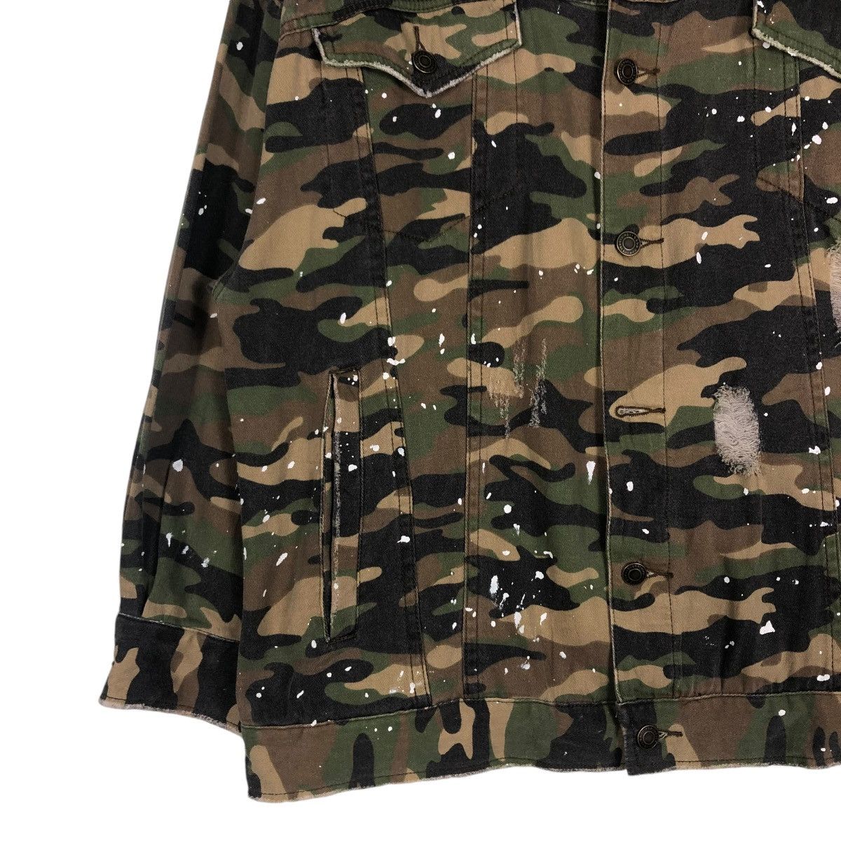 Japanese Brand 🔥BUTTON JACKET CAMOUFLAGE PUNK DESIGN HYPE ACE JAPAN Size US M / EU 48-50 / 2 - 4 Thumbnail
