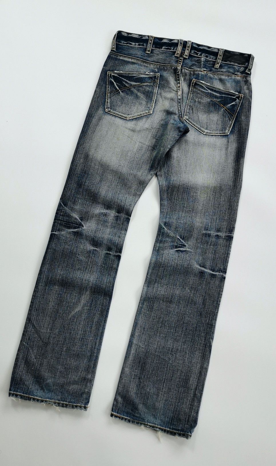 Boycott Boycott Japan Broken Twill Faded Denim Jeans Size US 32 / EU 48 - 8 Thumbnail