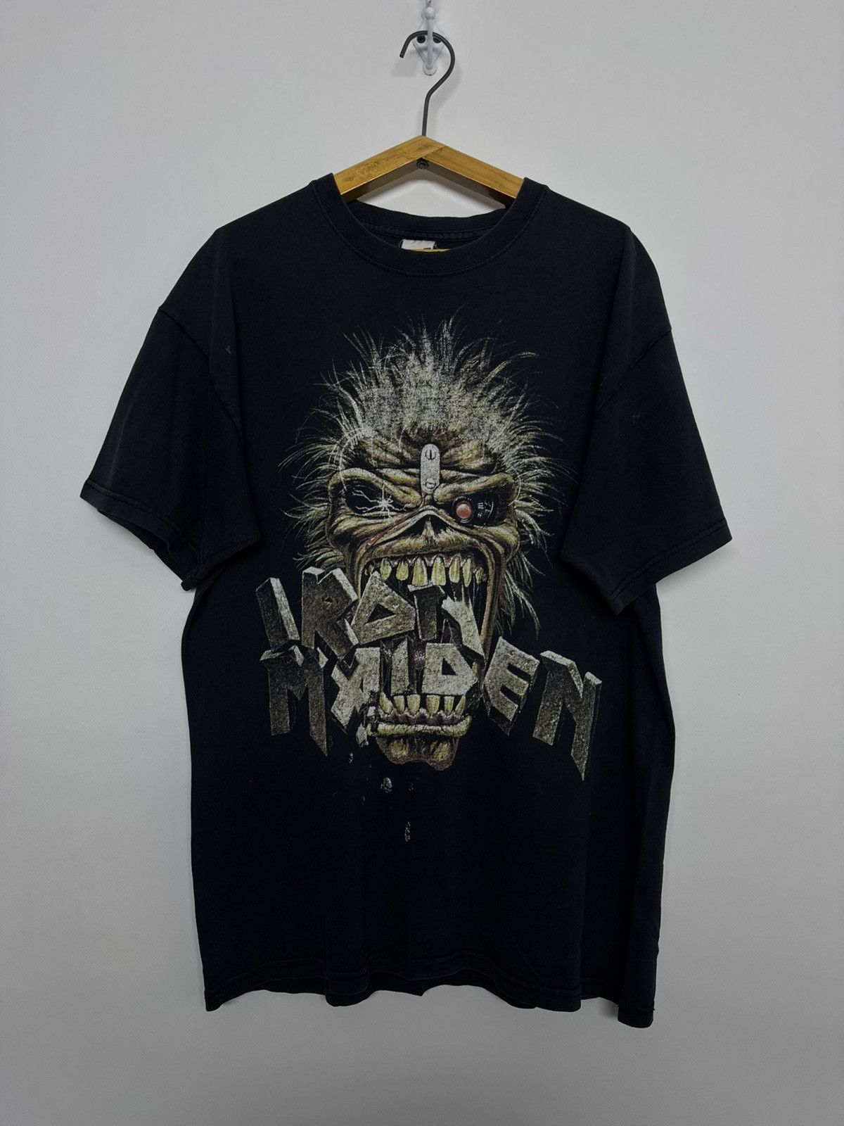 Iron Maiden Vintage 1989 Iron Maiden Eddie Crunch Black T-shirt Size US M / EU 48-50 / 2 - 6 Thumbnail